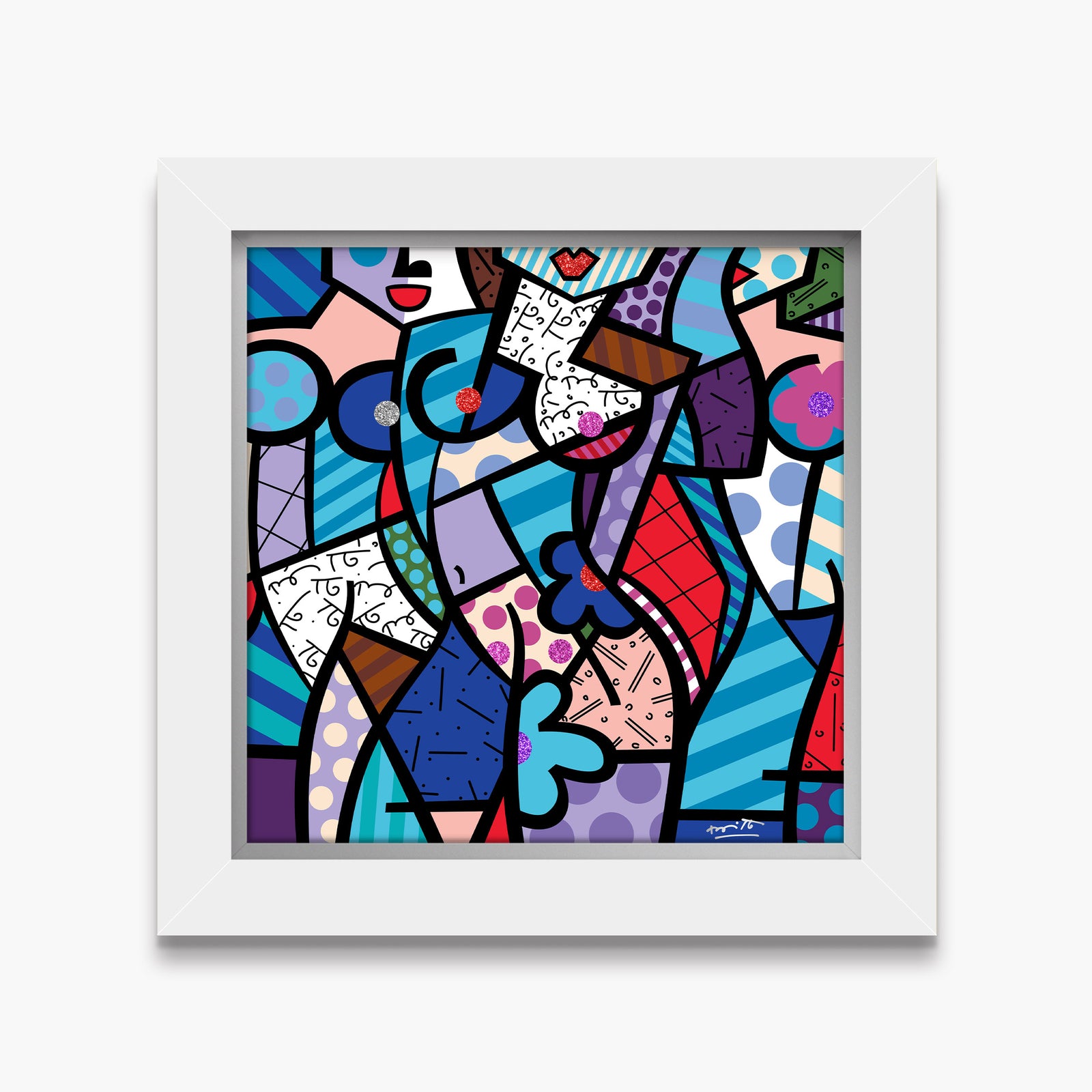 Romero Britto pleasures limited edition print  colorful pop art design