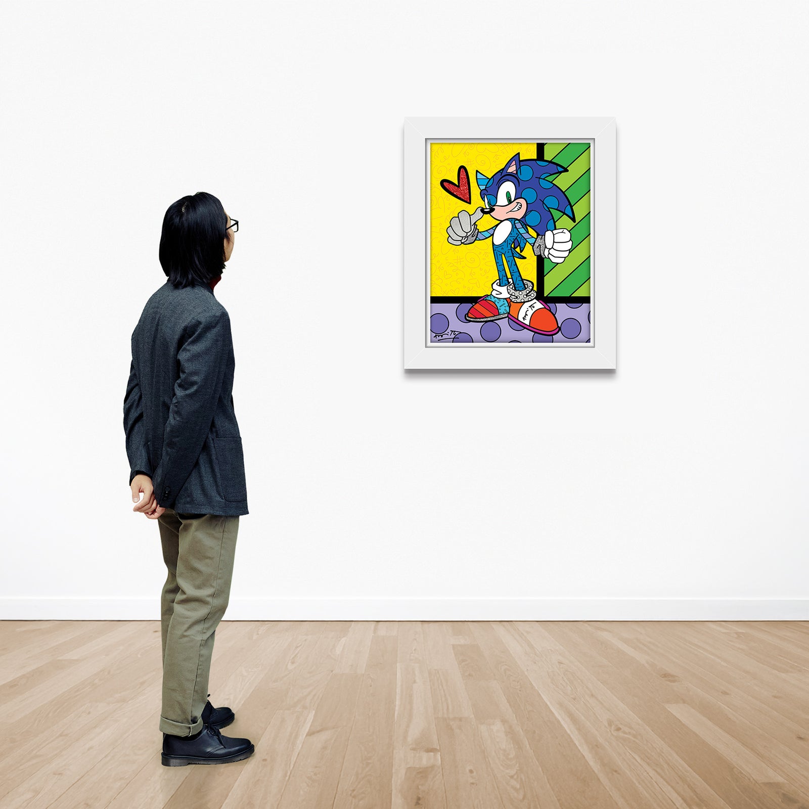 modern pop art sonic the hedgehog sega by  vibrant home decor