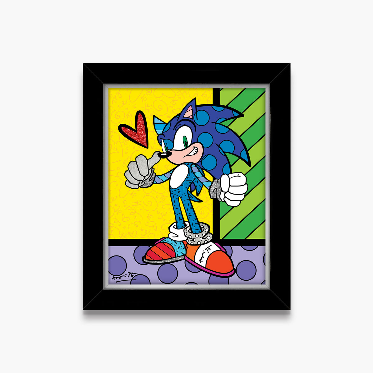 sonic the hedgehog sega by  artistic colorful design collectible