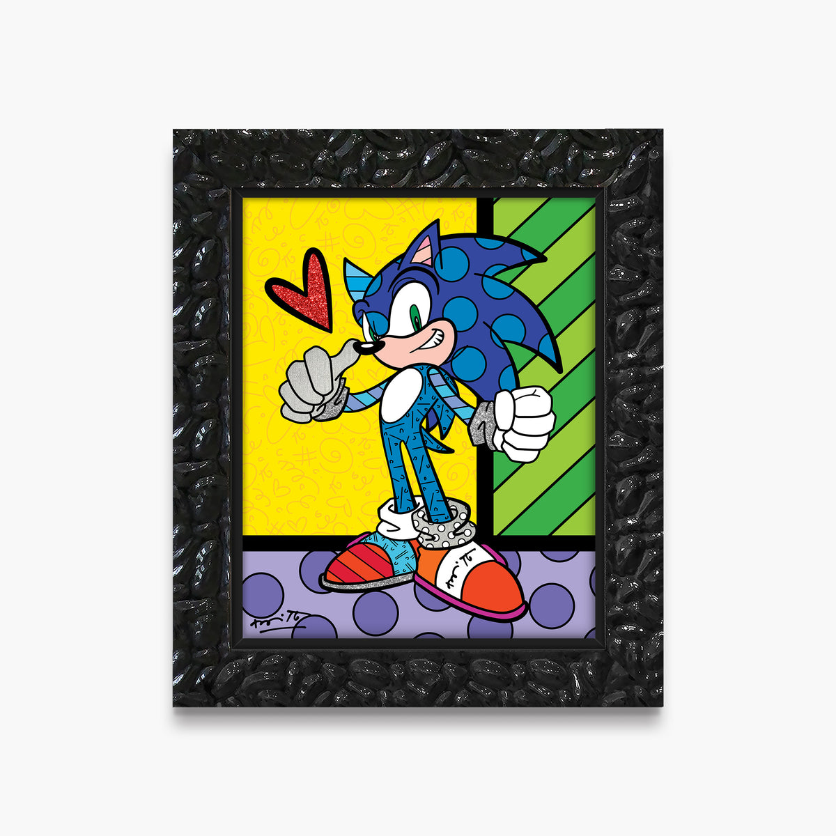 sonic the hedgehog sega by  artistic colorful design collectible
