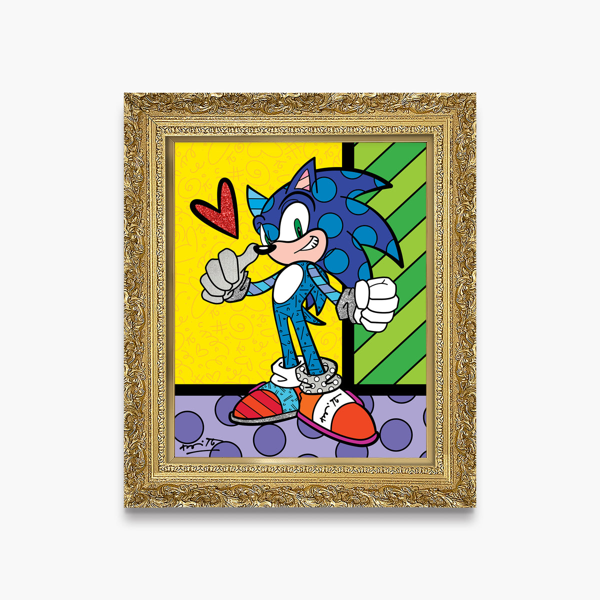 modern pop art sonic the hedgehog sega by  vibrant home decor
