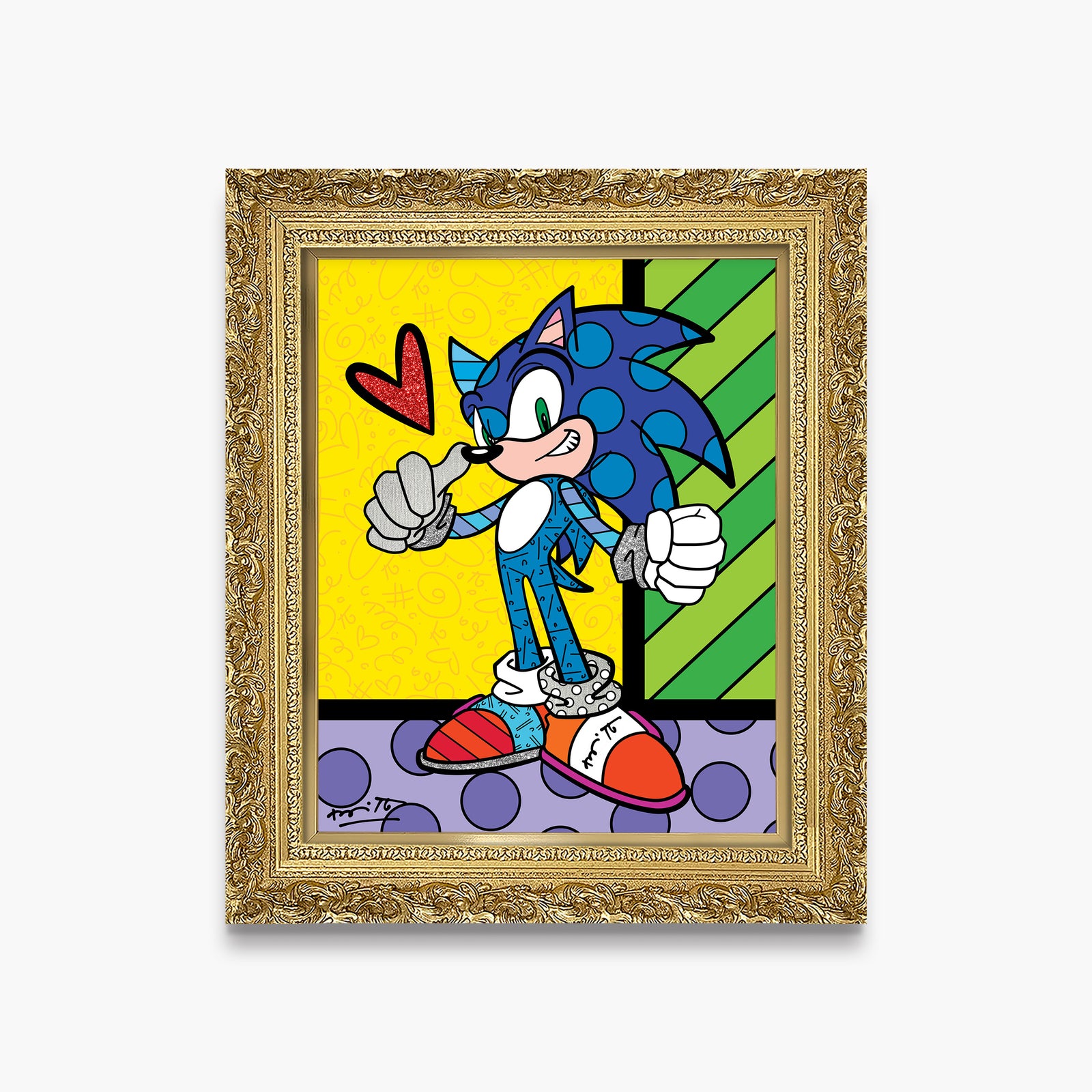 modern pop art sonic the hedgehog sega by  vibrant home decor