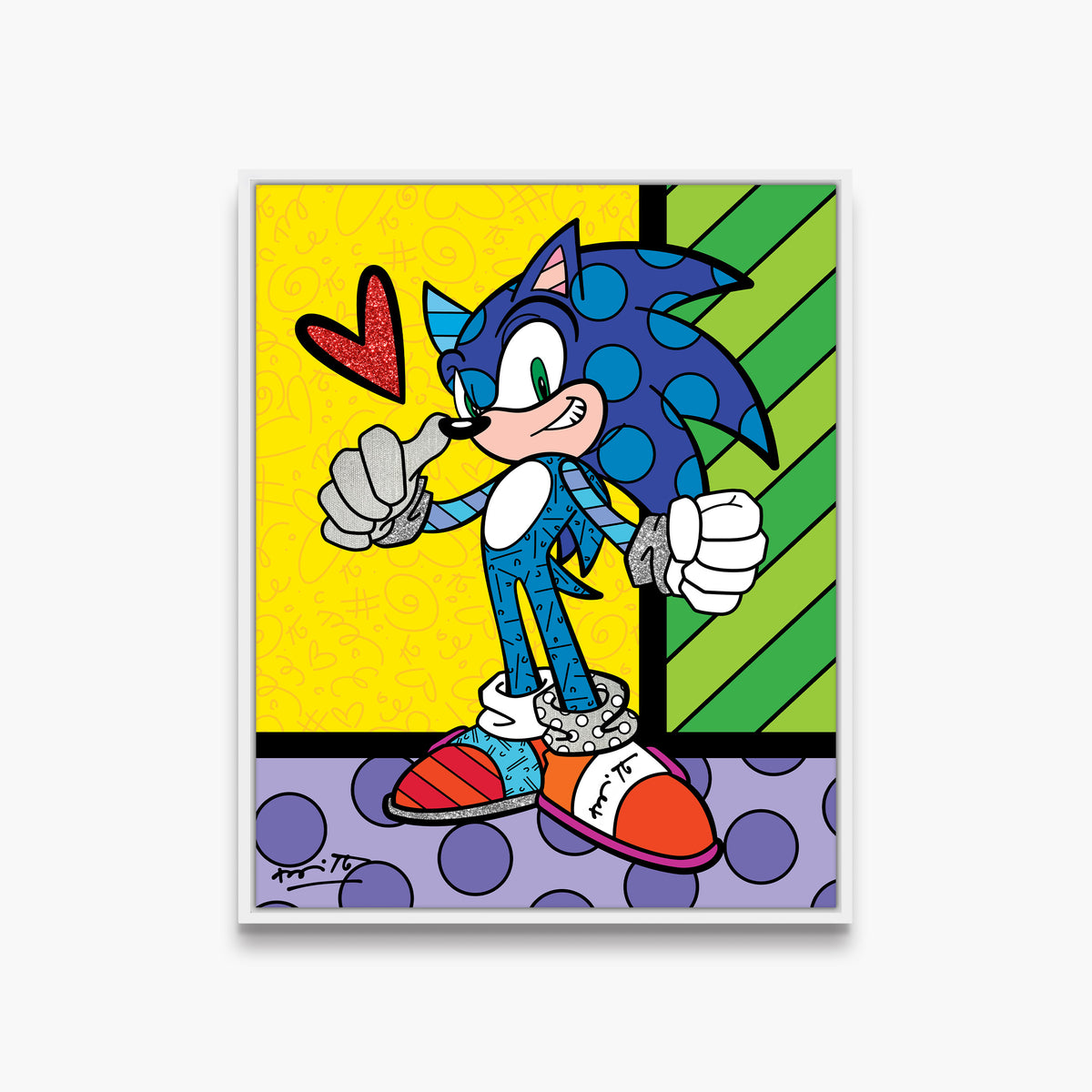 sonic the hedgehog sega by  artistic colorful design collectible