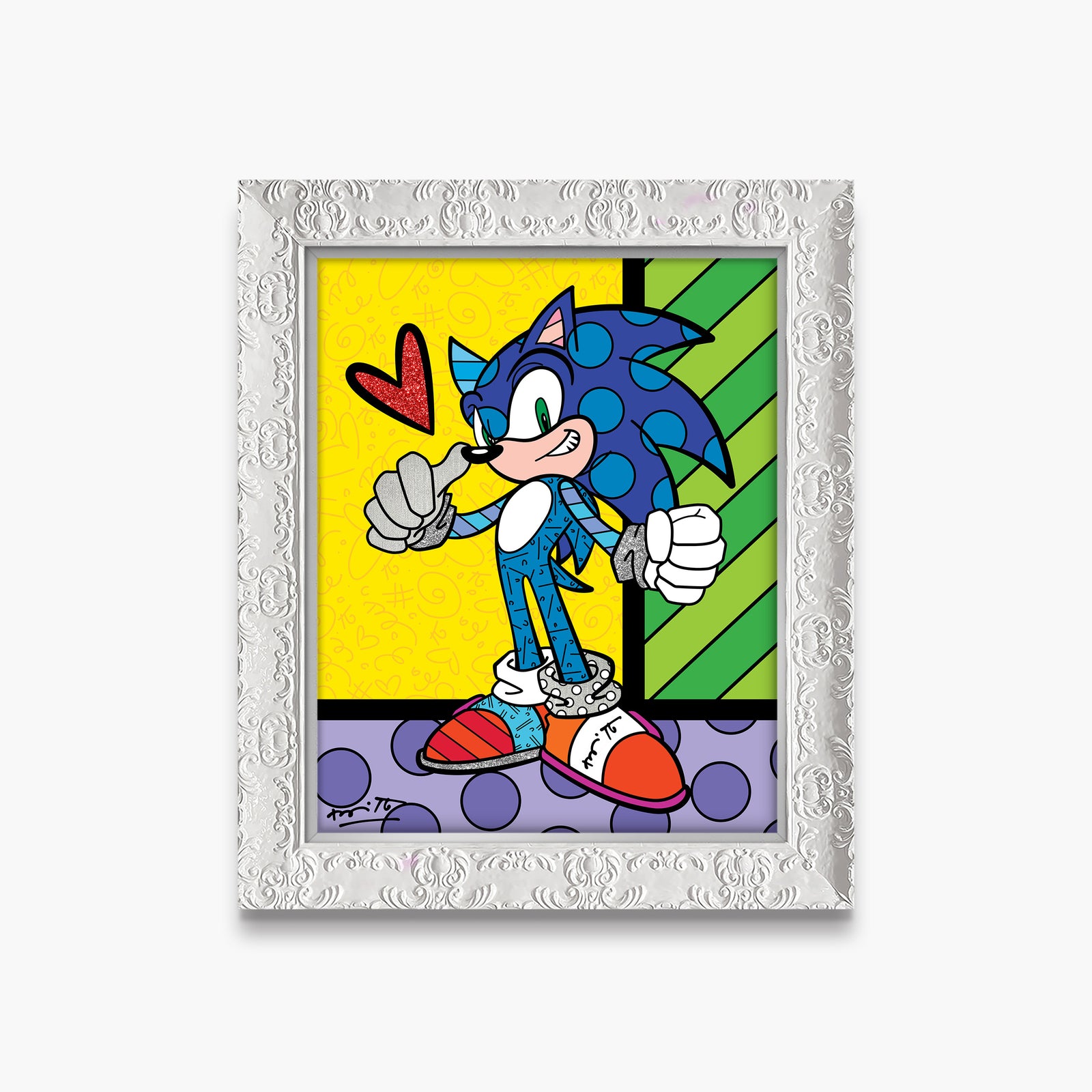 sonic the hedgehog sega by  artistic colorful design collectible