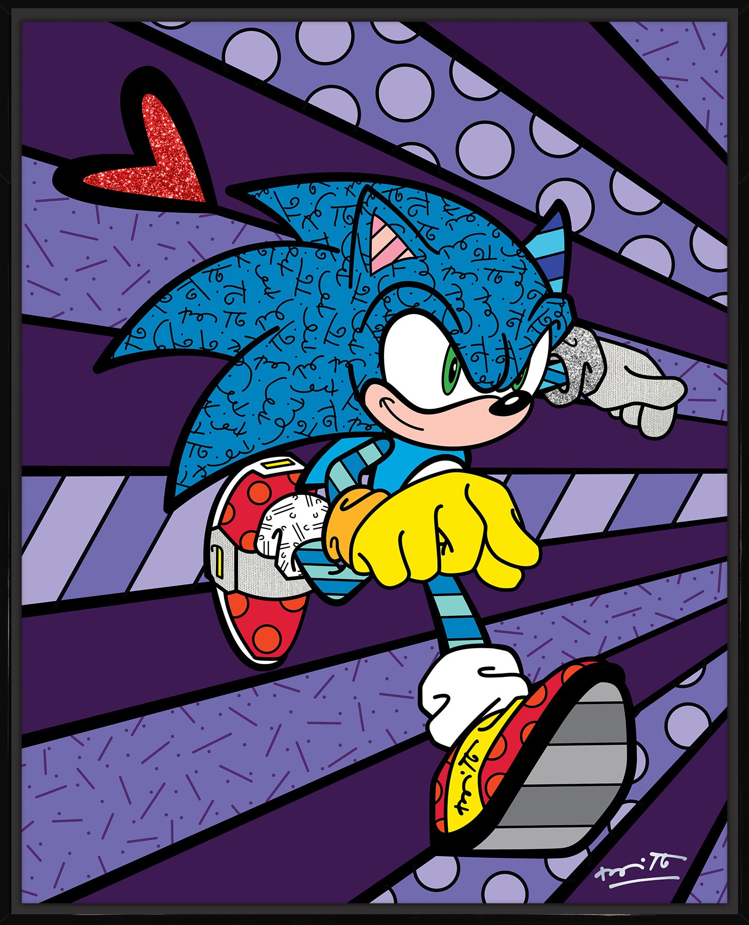 Super Speed Sonic - Sega By Britto - Limited Edition Print