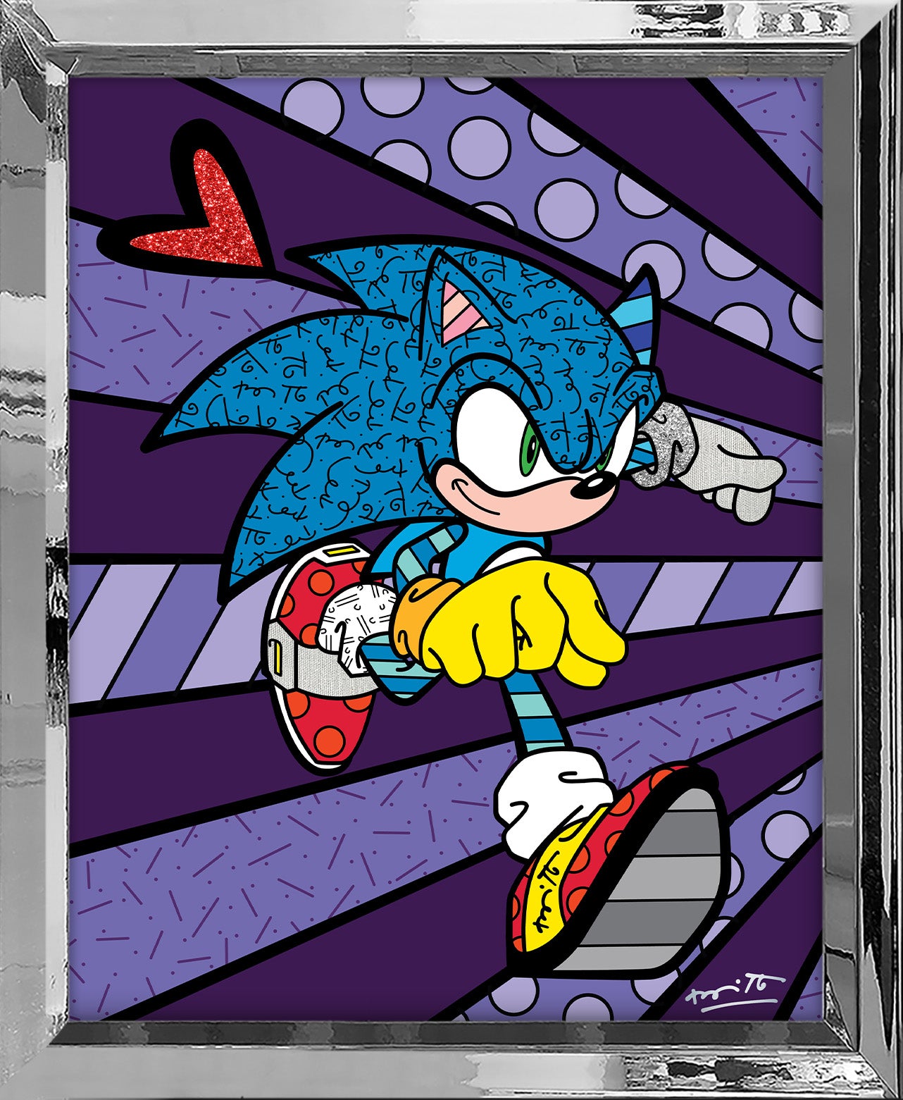 Super Speed Sonic - Sega By Britto - Limited Edition Print