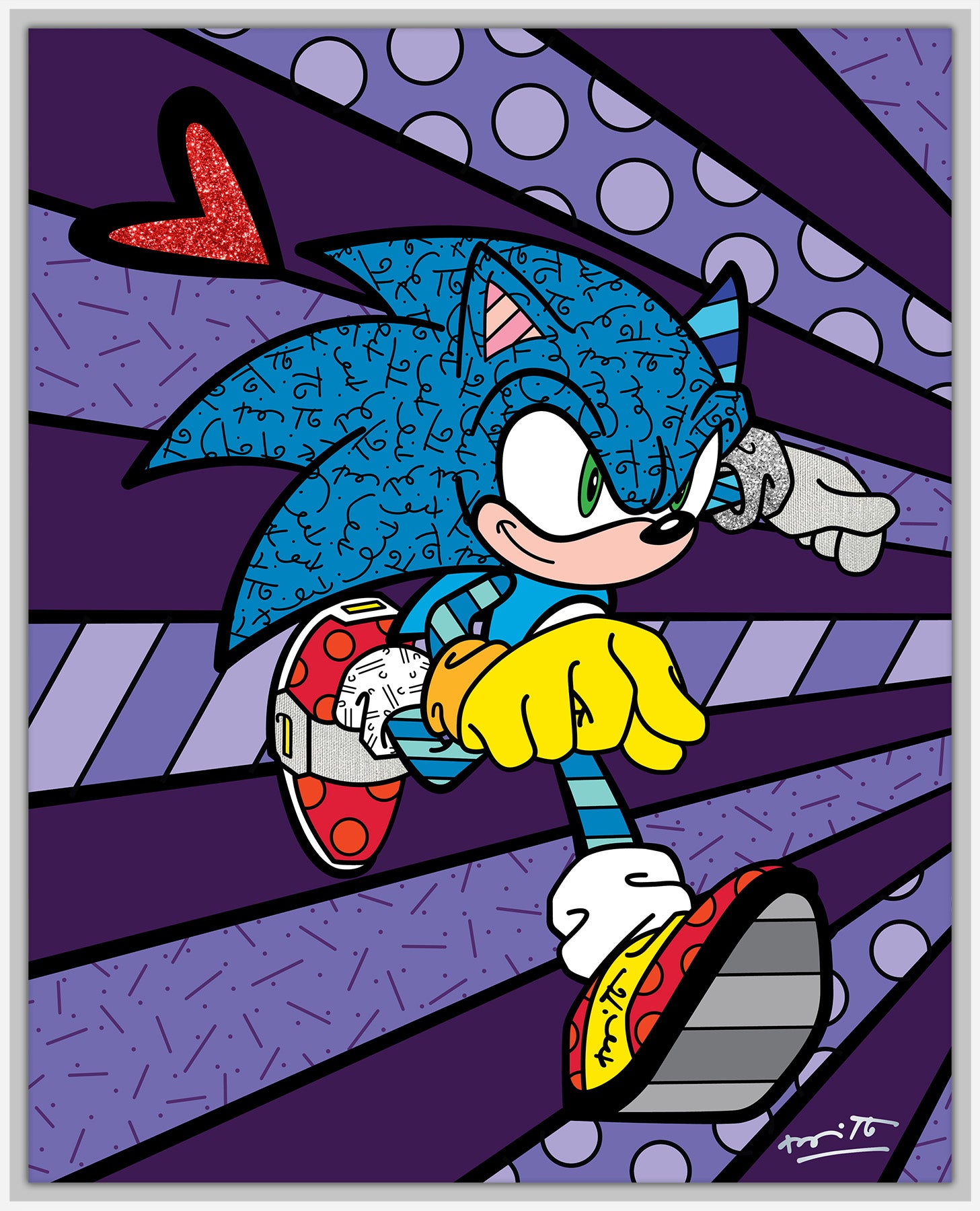 Super Speed Sonic - Sega By Britto - Limited Edition Print
