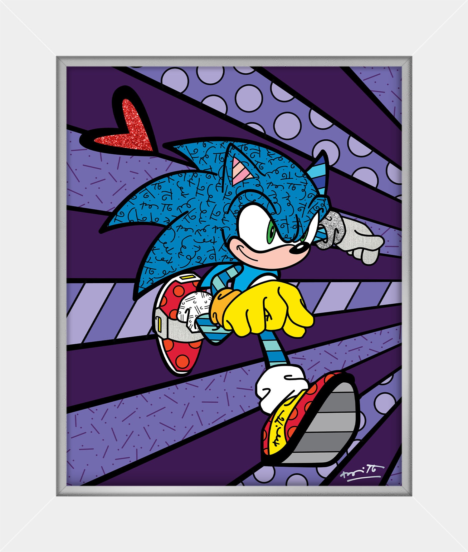 Super Speed Sonic - Sega By Britto - Limited Edition Print