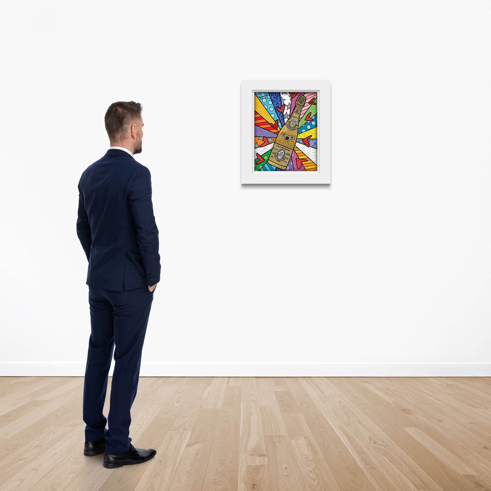 modern pop art lets celebrate limited edition print  vibrant home decor