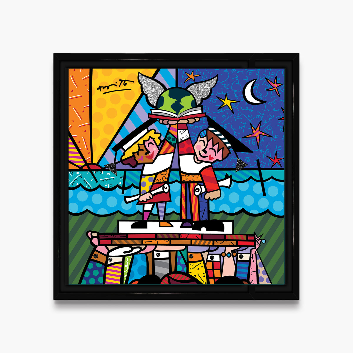 modern pop art congratulations limited edition  vibrant home decor