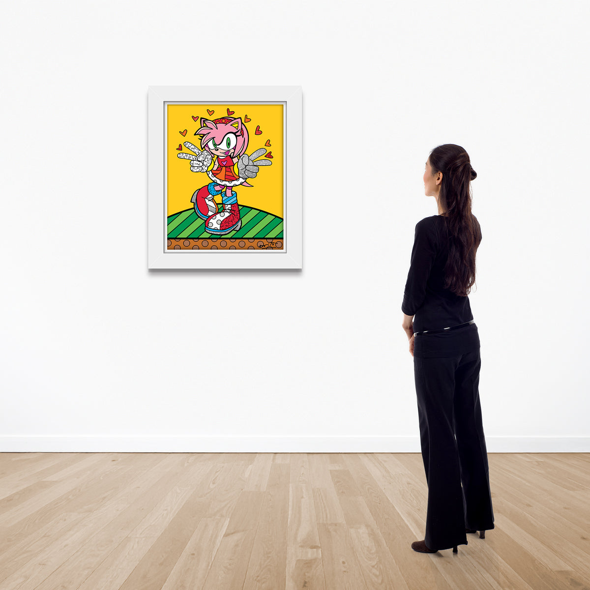 modern pop art kawaii amy rose sega by  vibrant home decor