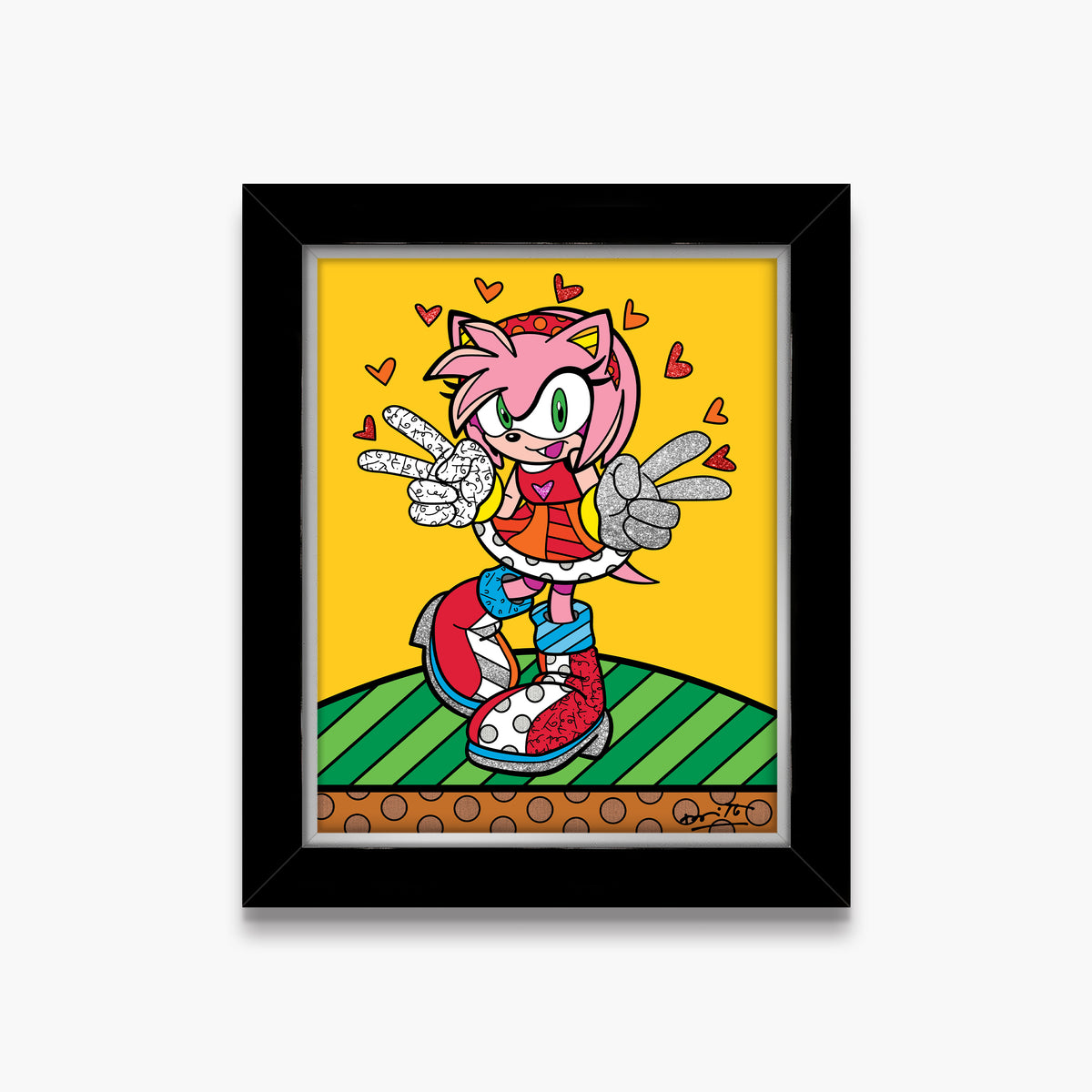 kawaii amy rose sega by  artistic colorful design collectible