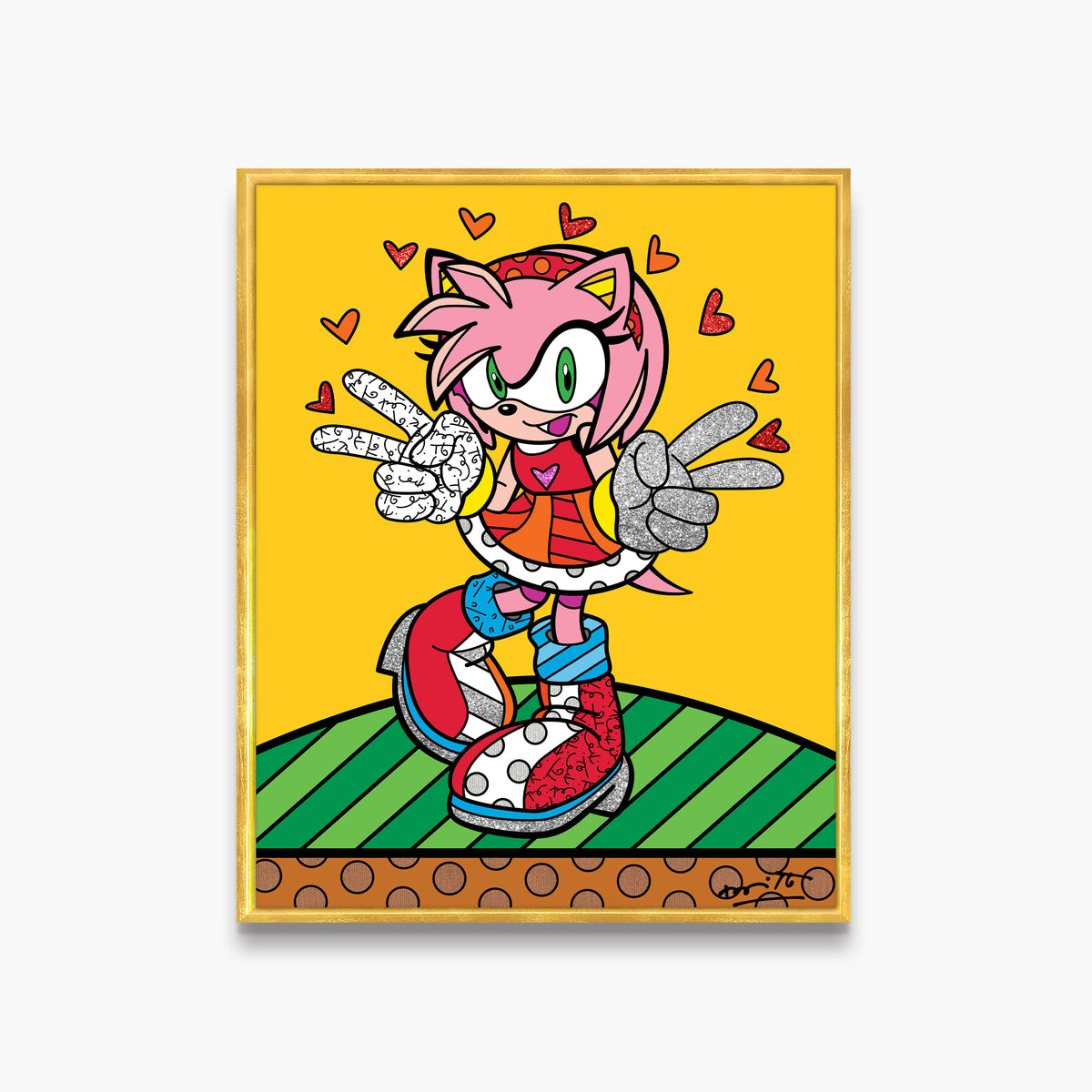 kawaii amy rose sega by  artistic colorful design collectible