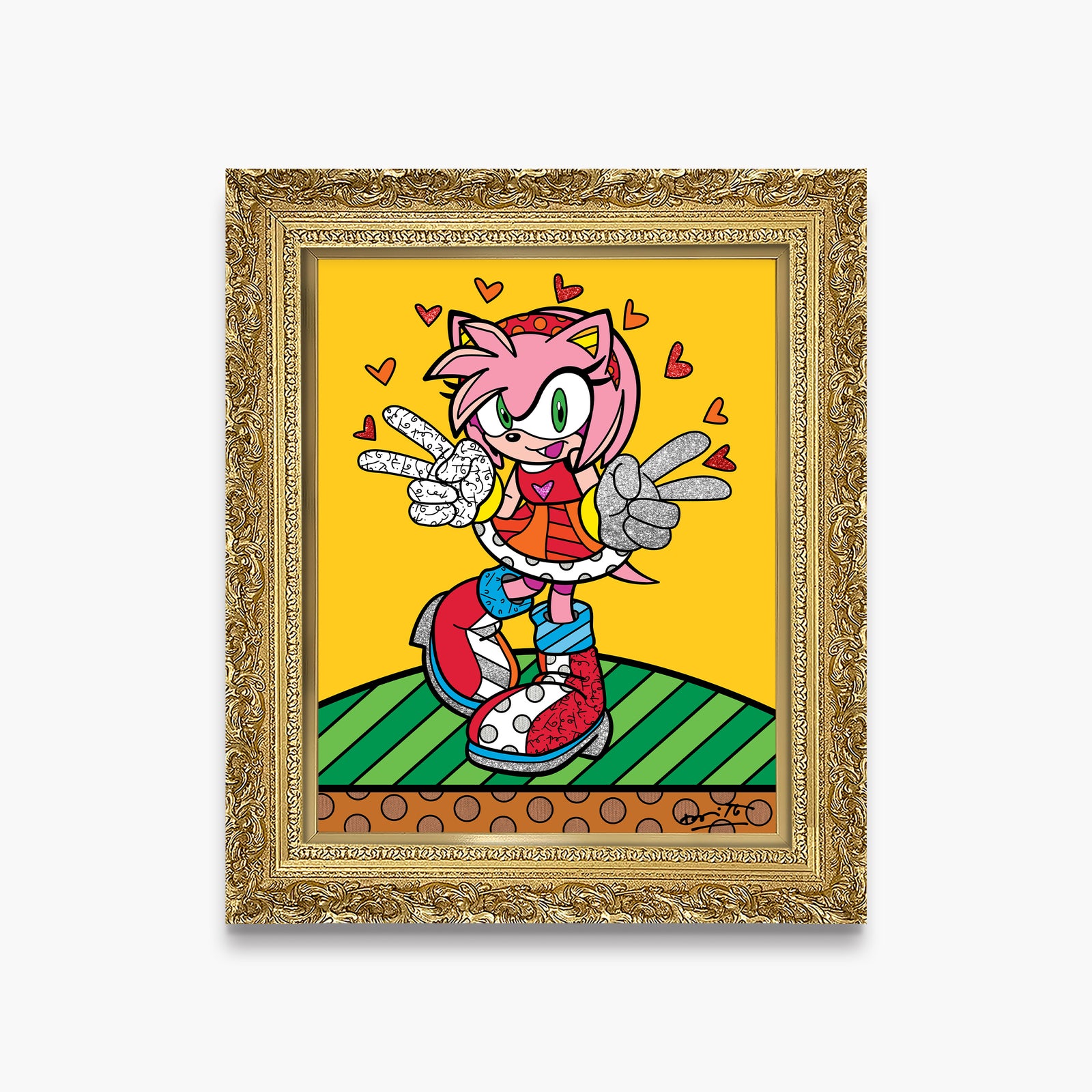 modern pop art kawaii amy rose sega by  vibrant home decor