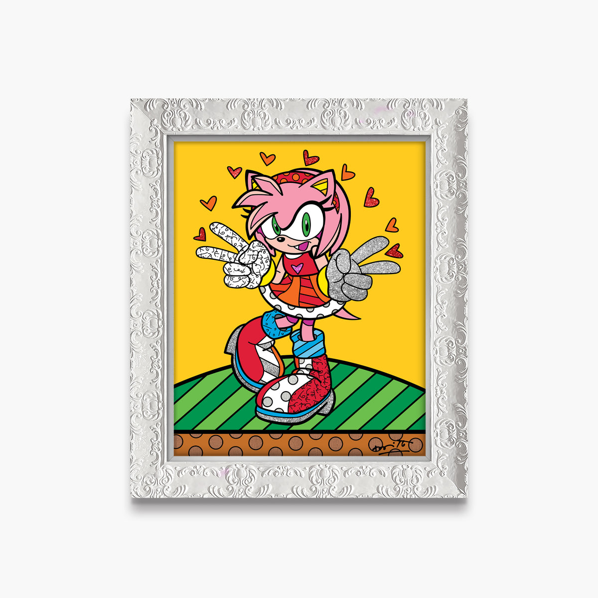 kawaii amy rose sega by  artistic colorful design collectible