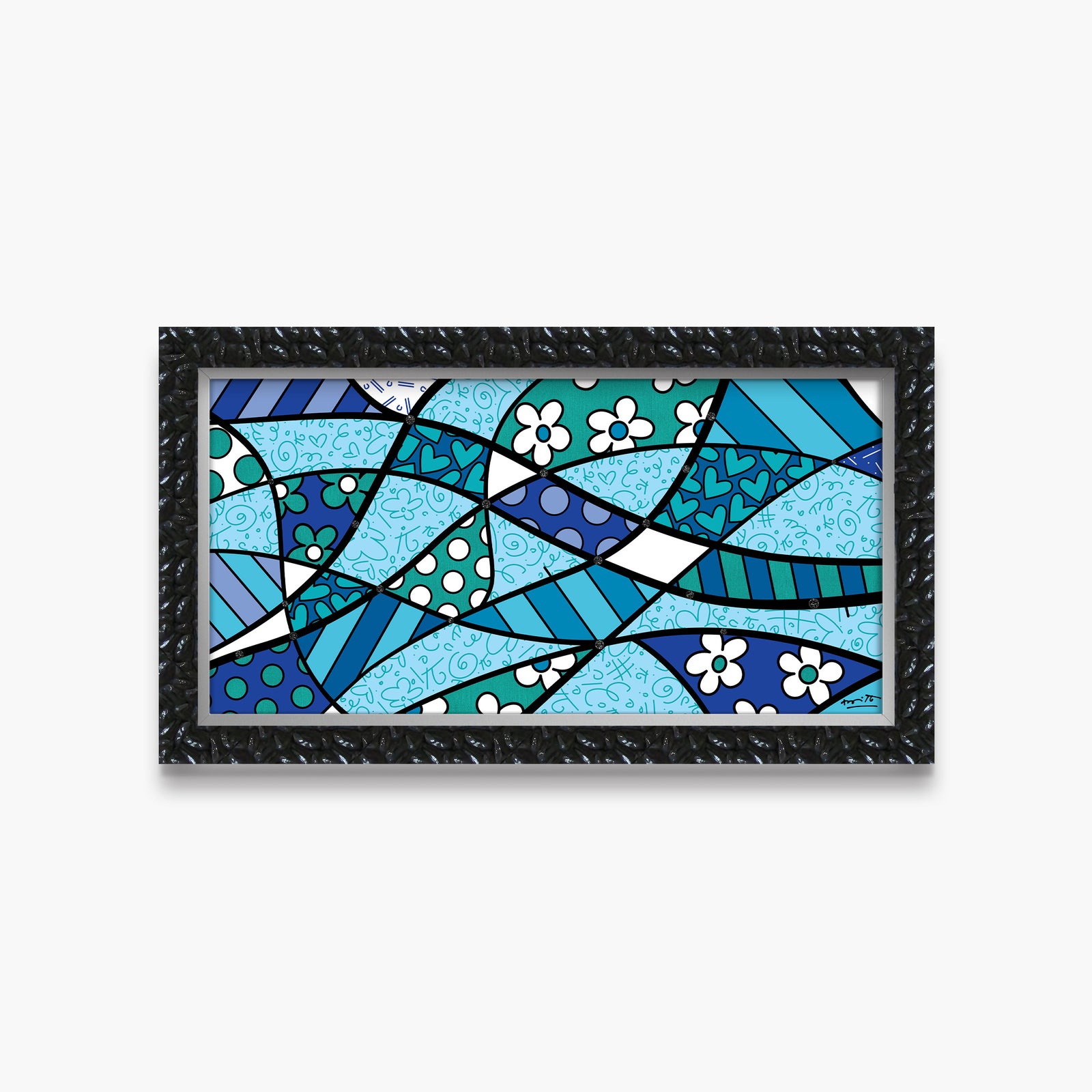 Romero Britto calm limited edition print  contemporary pop art piece