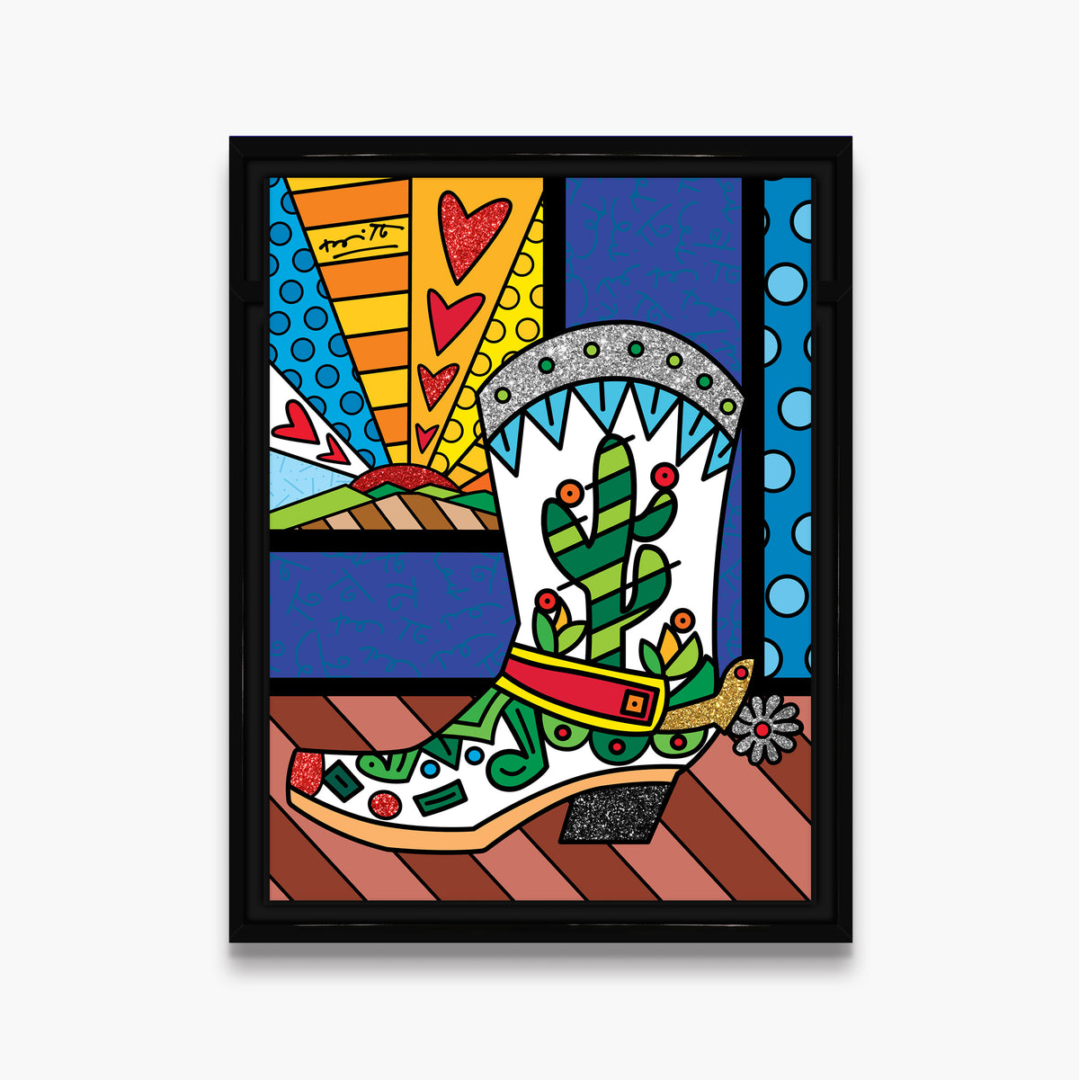 modern pop art western limited edition print  vibrant home decor