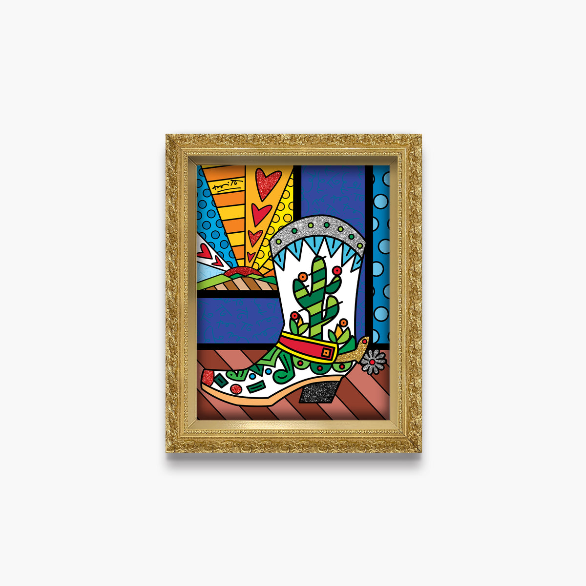 modern pop art western limited edition print  vibrant home decor