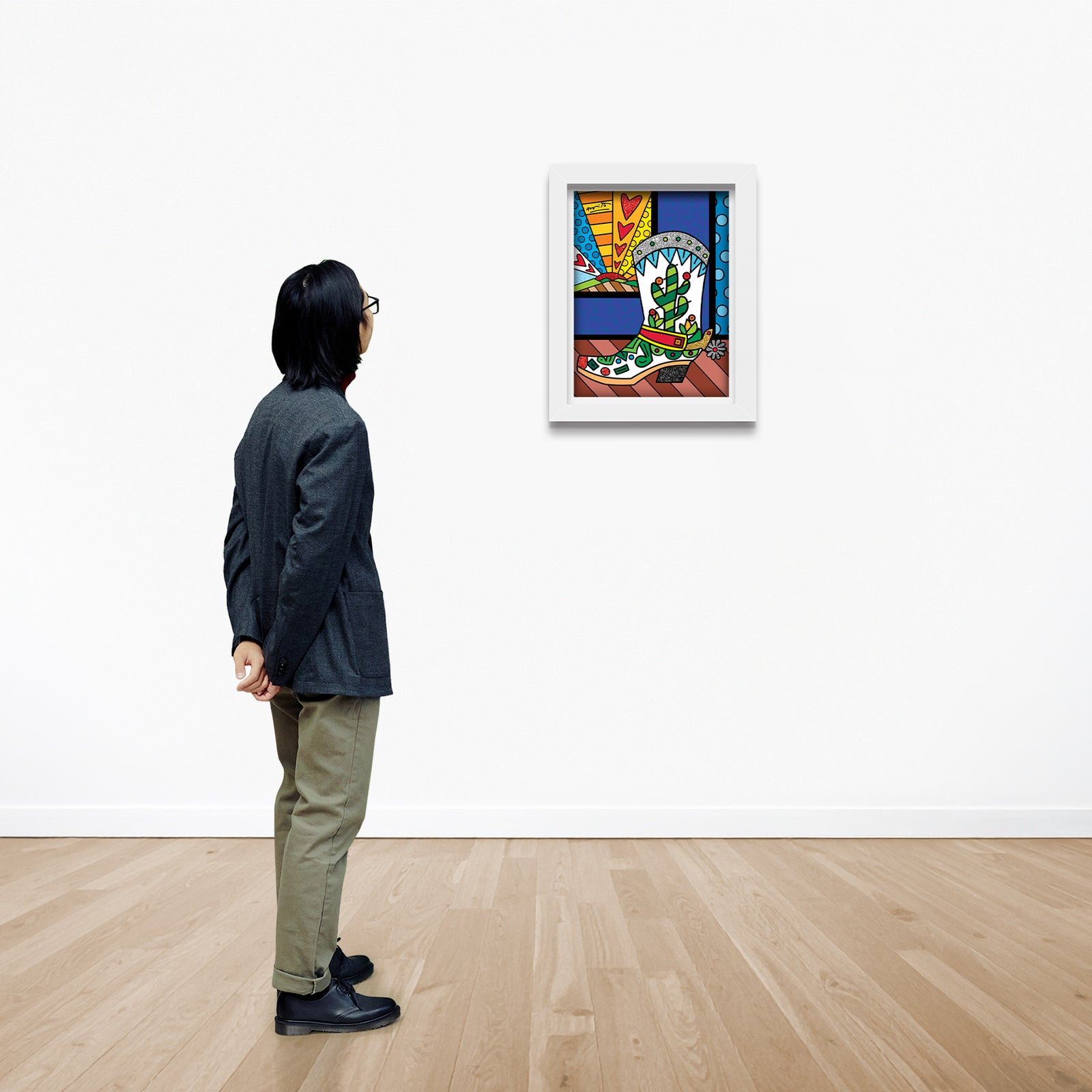 modern pop art western limited edition print  vibrant home decor