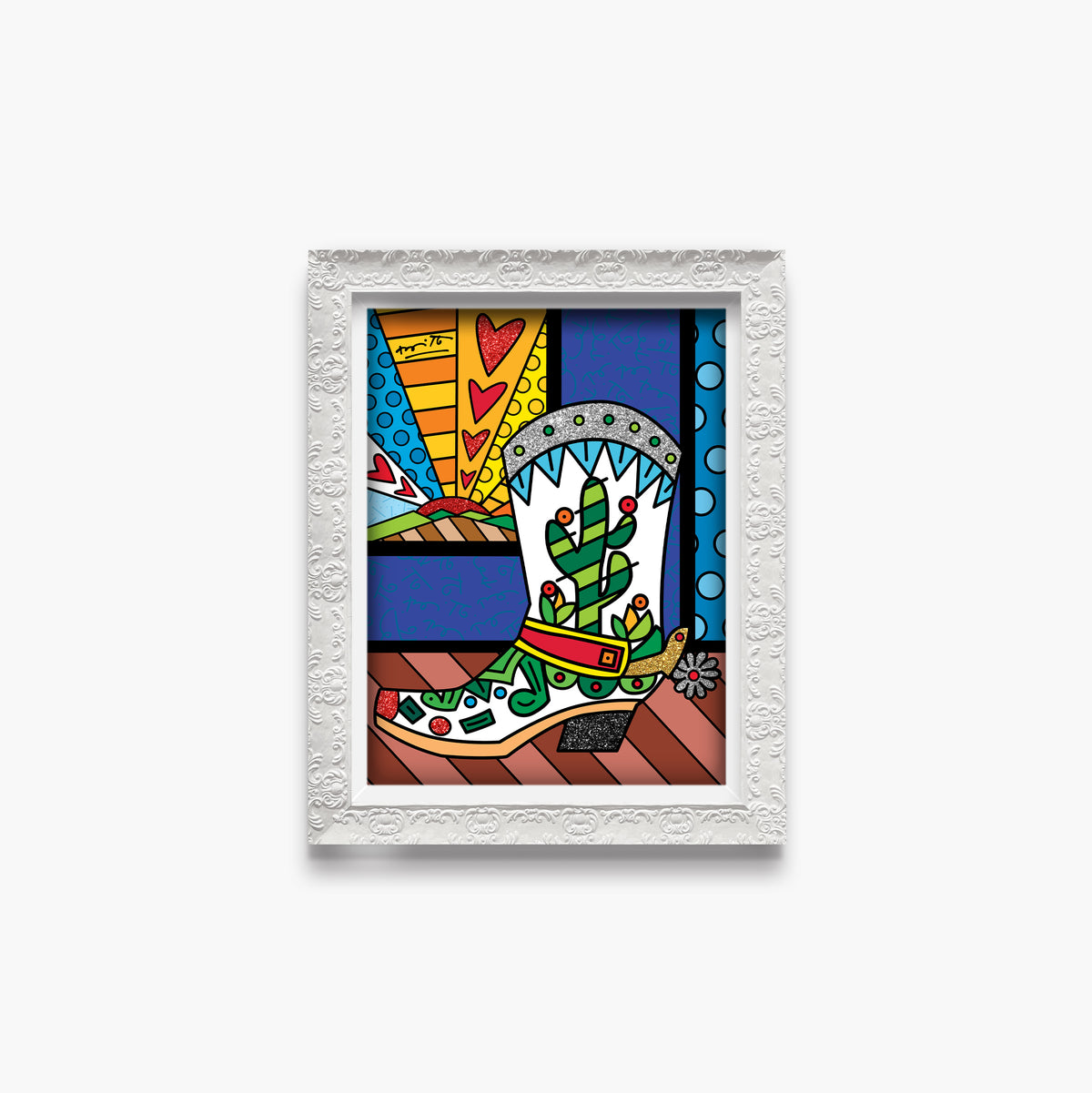 modern pop art western limited edition print  vibrant home decor