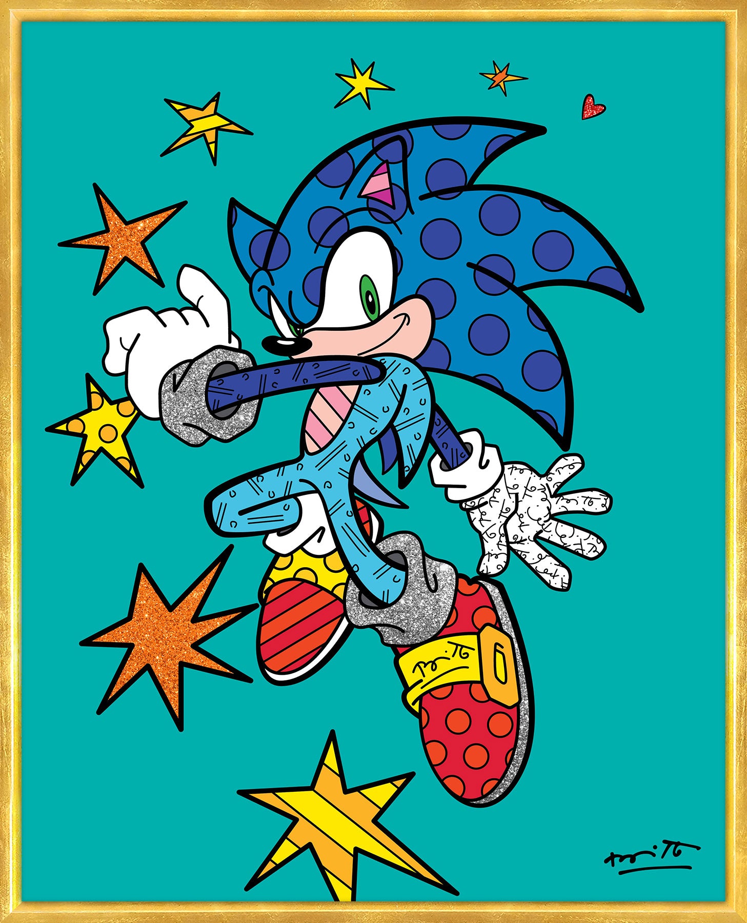 Sonic Spring Jump - Sega By Britto - Limited Edition Print
