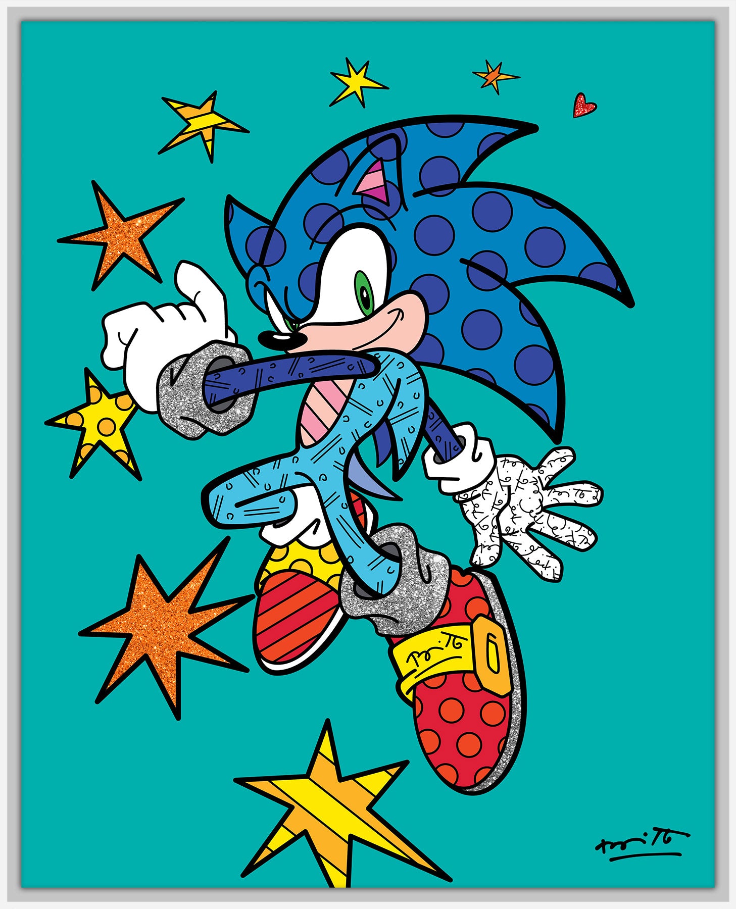Sonic Spring Jump - Sega By Britto - Limited Edition Print
