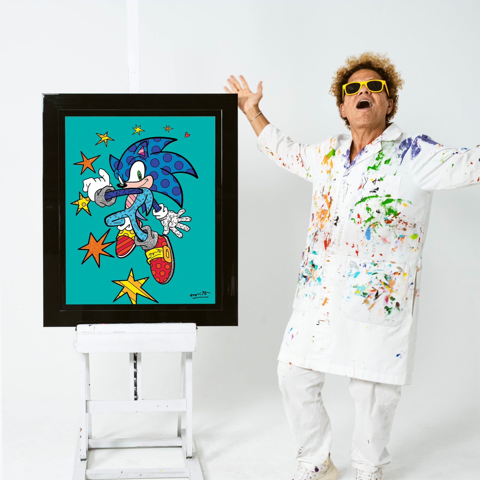 Sonic Spring Jump - Sega By Britto - Limited Edition Print
