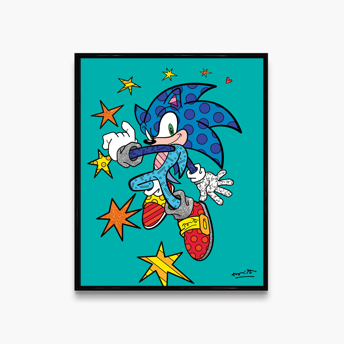 Sonic Spring Jump - Sega By Britto - Limited Edition Print