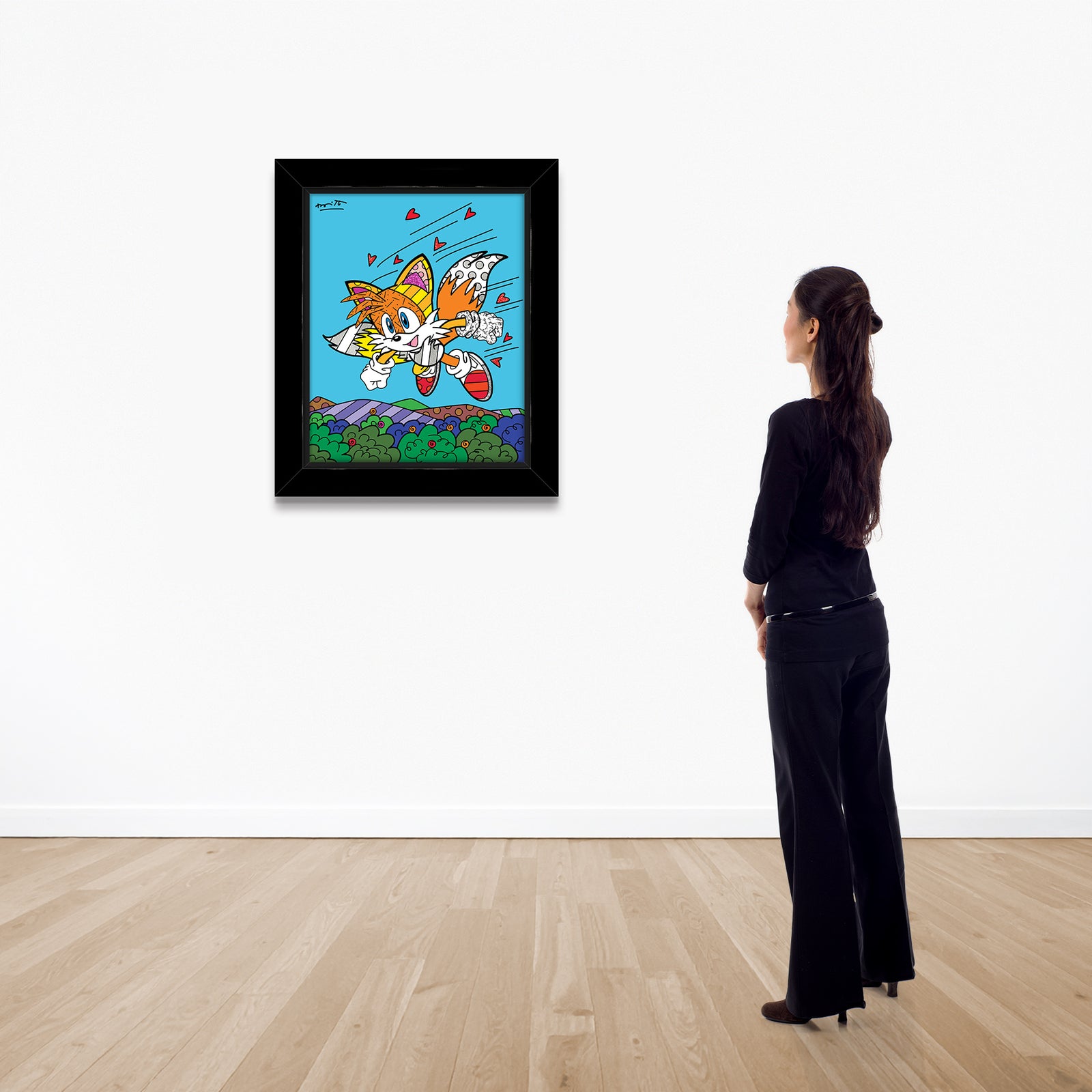 Romero Britto tails sky patrol sega by  colorful pop art design