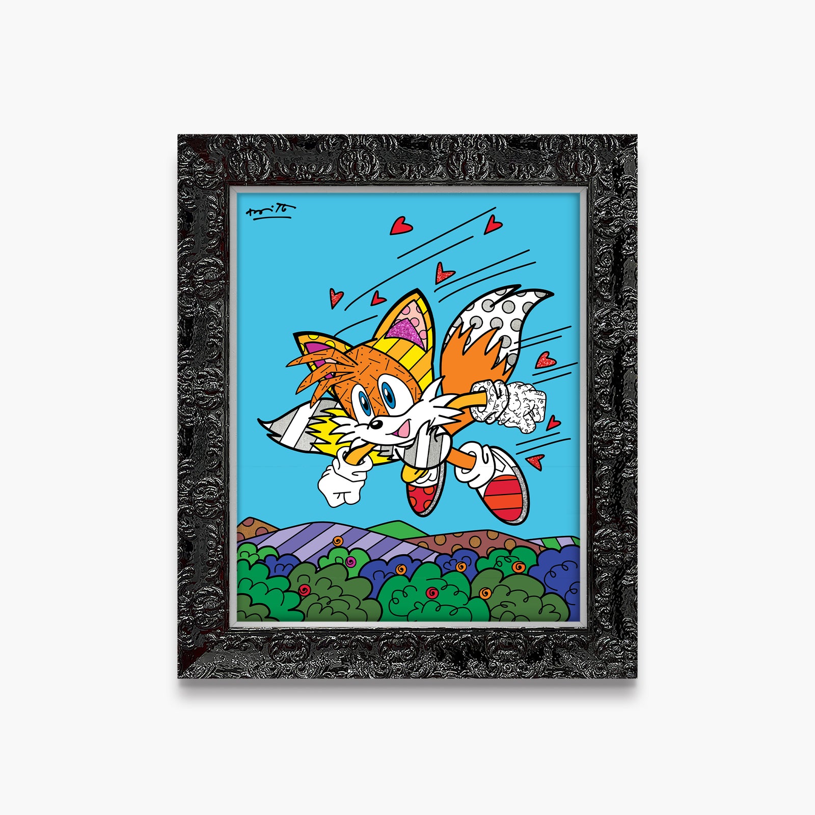 Romero Britto tails sky patrol sega by  colorful pop art design