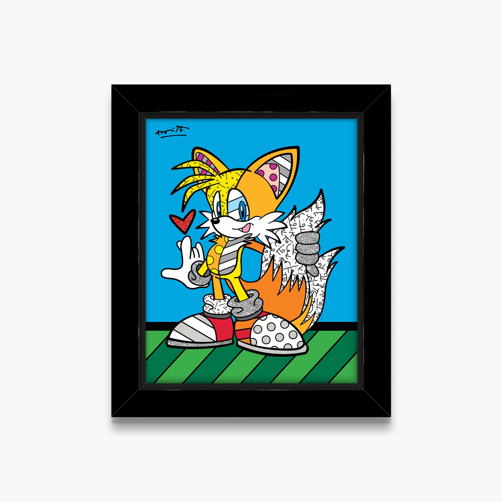 Romero Britto tails adventure sega by britto  colorful pop art design