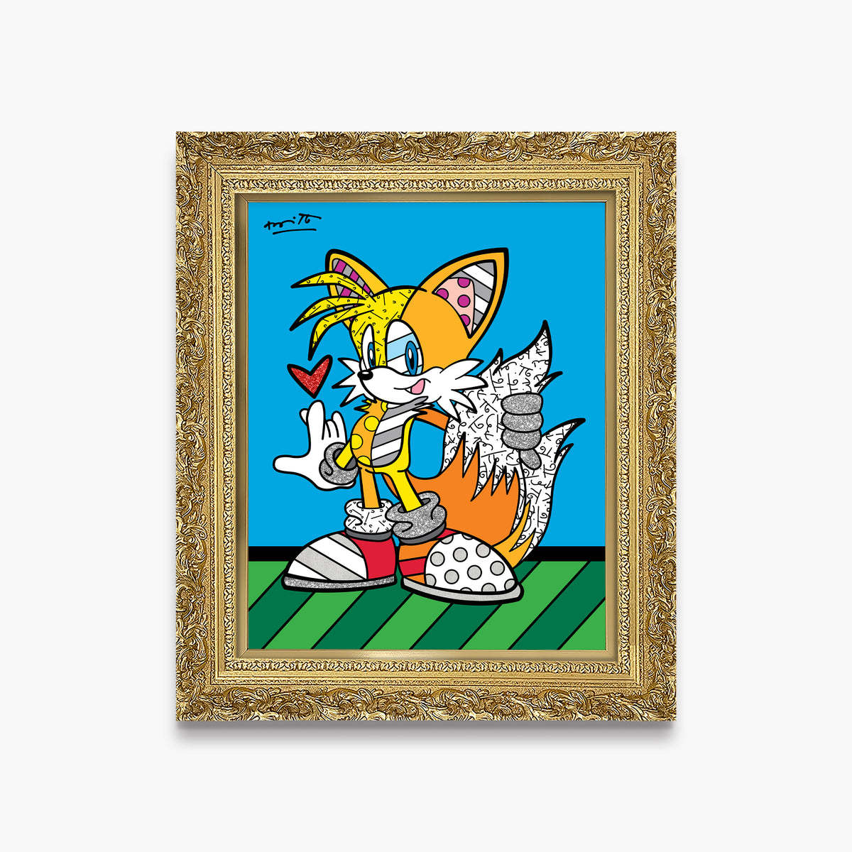 modern pop art tails adventure sega by britto  vibrant home decor