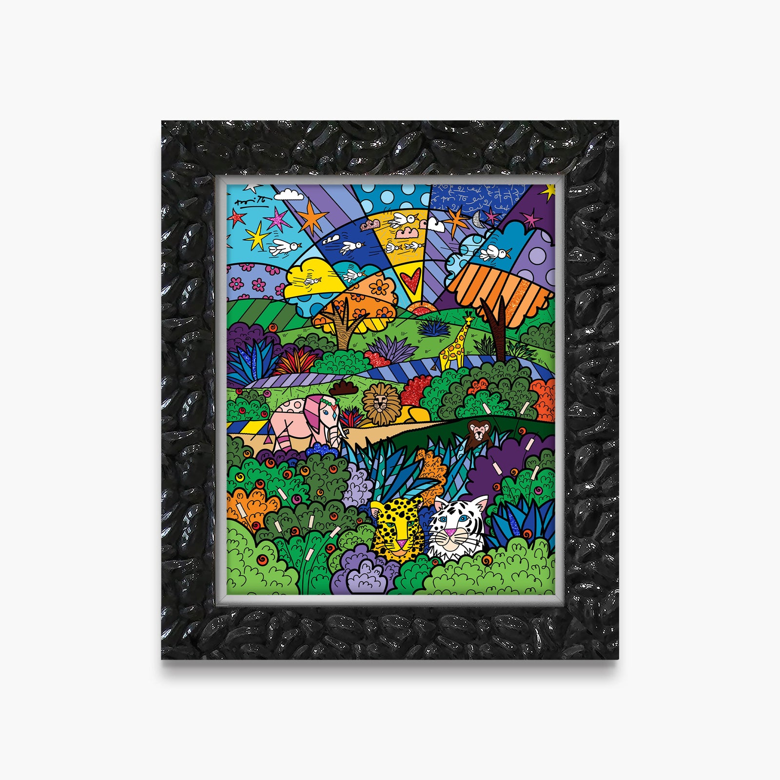 safari adventure limited edition print  colorful decorative collectible gift idea