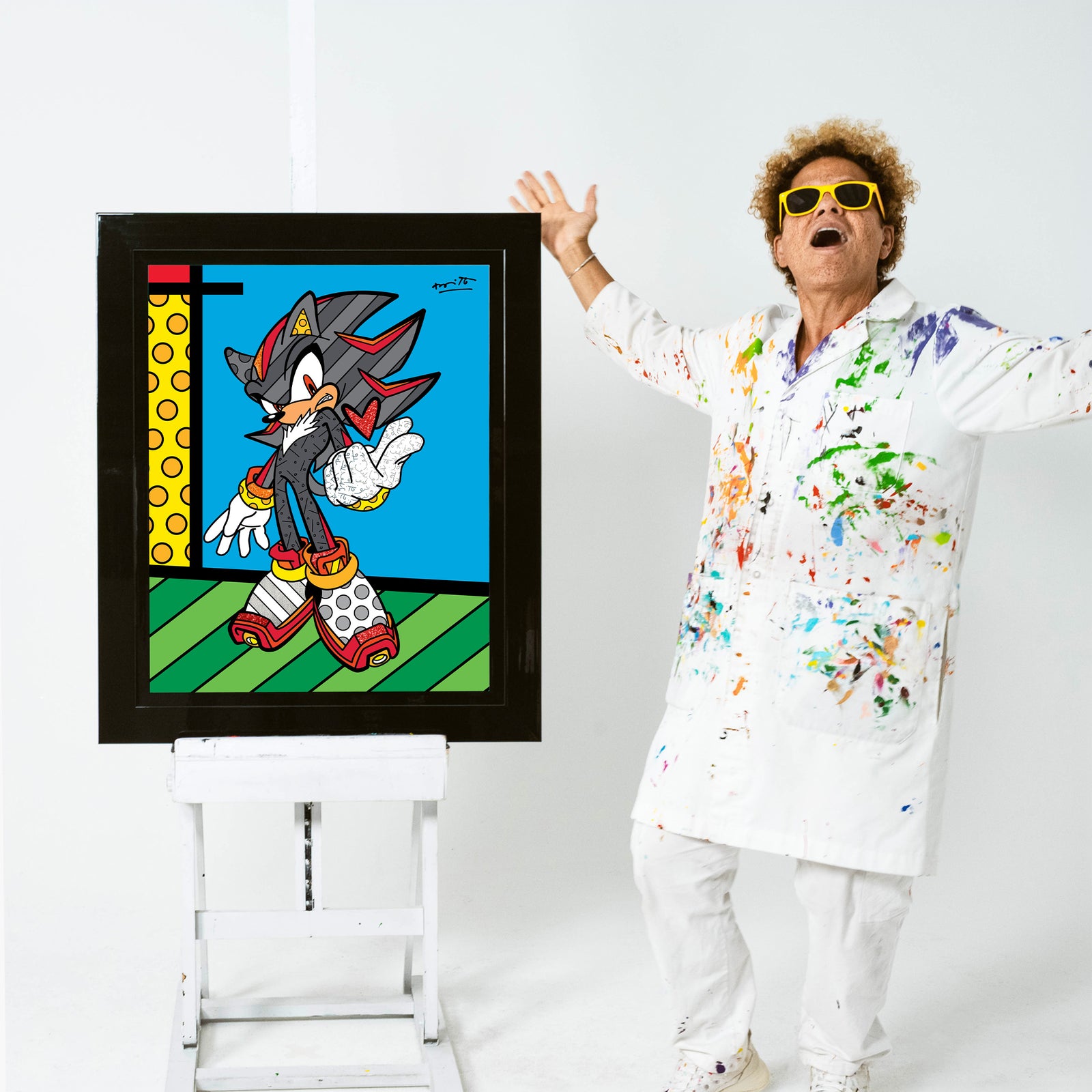 Romero Britto shadow snap sega by britto  colorful pop art design