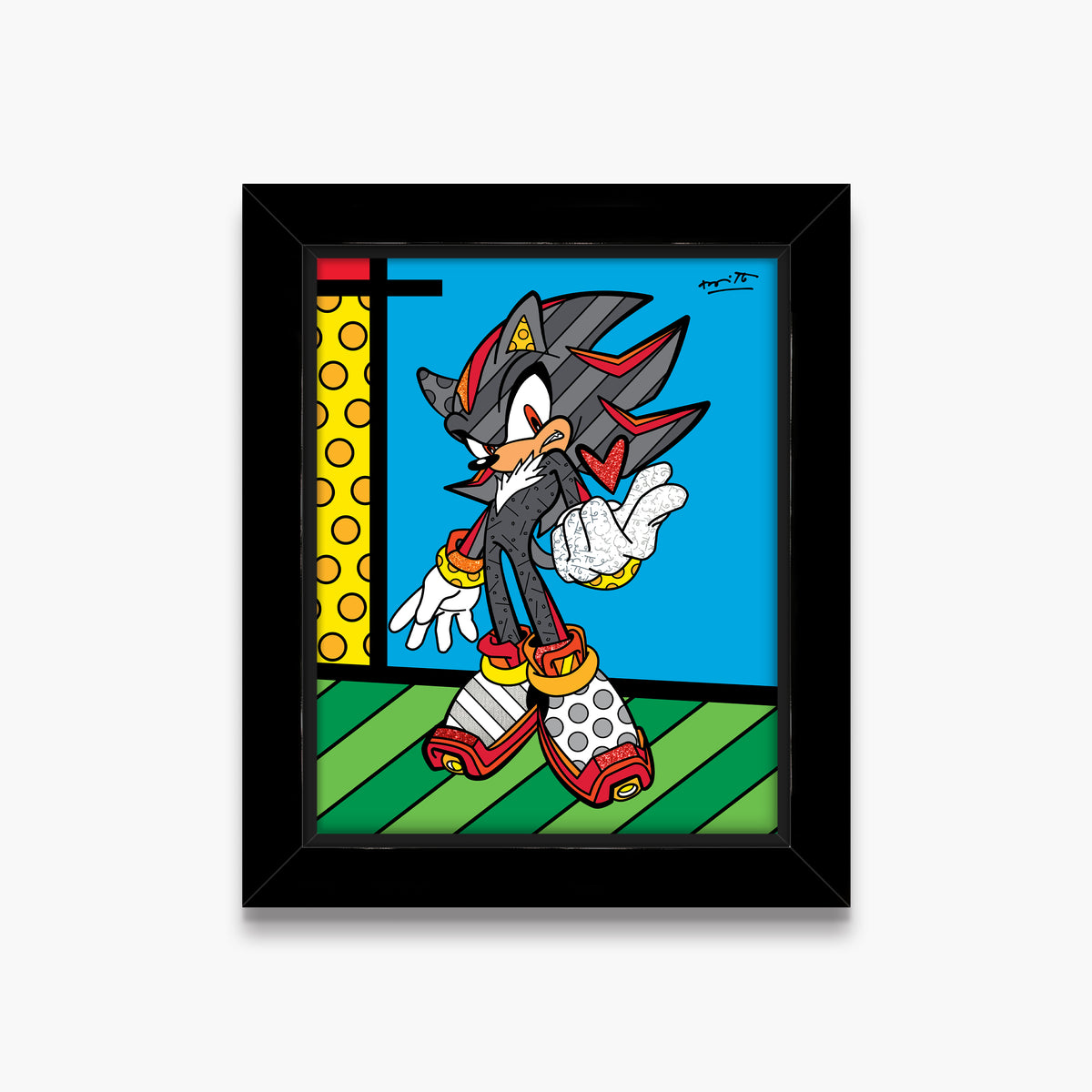 Romero Britto shadow snap sega by britto  colorful pop art design
