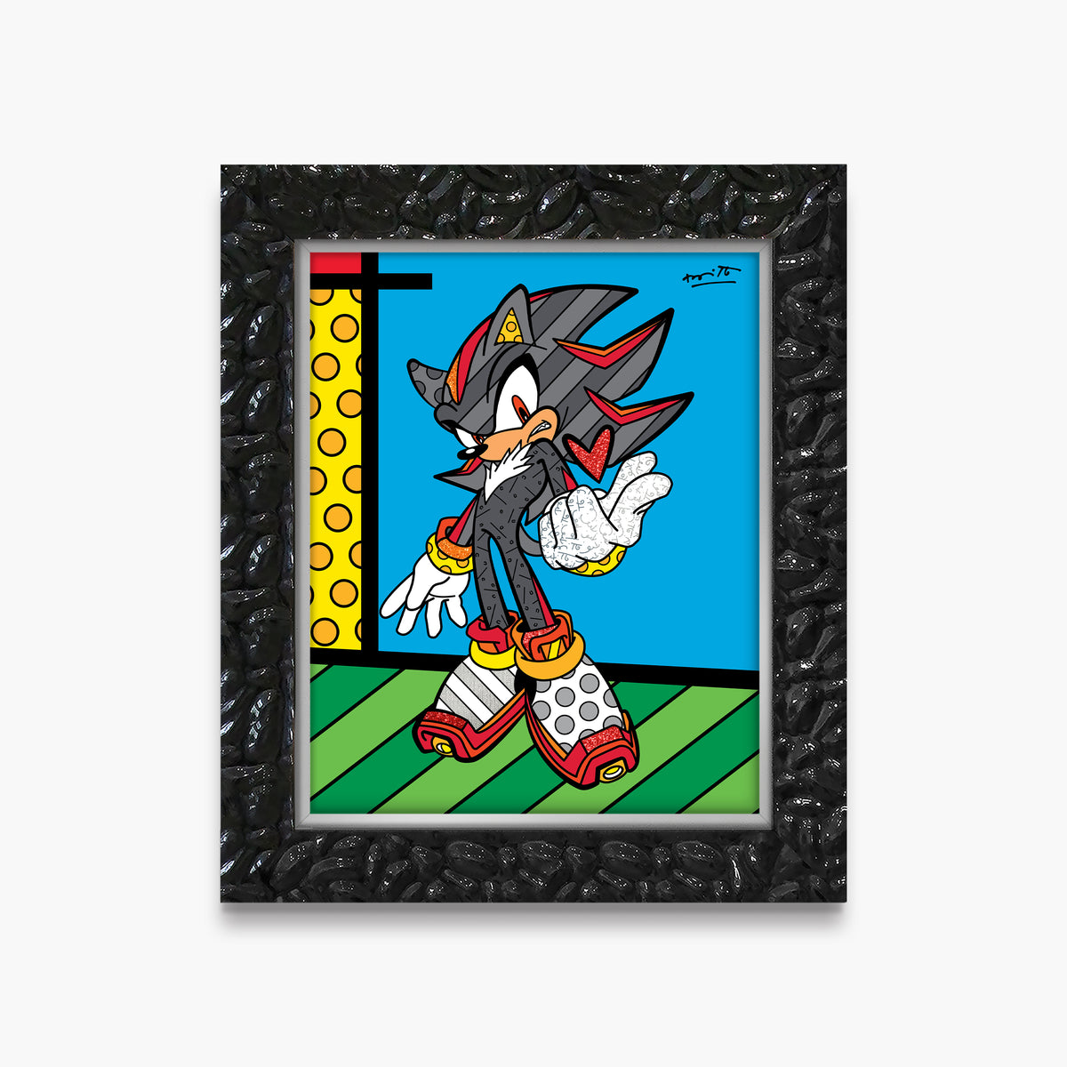 Romero Britto shadow snap sega by britto  contemporary pop art piece