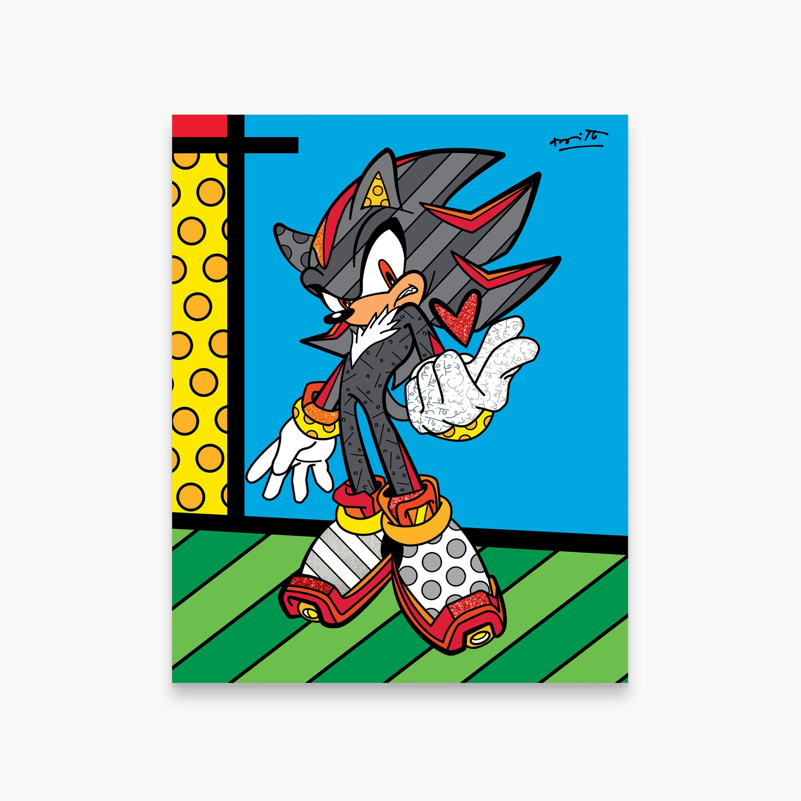 Romero Britto shadow snap sega by britto  colorful pop art design