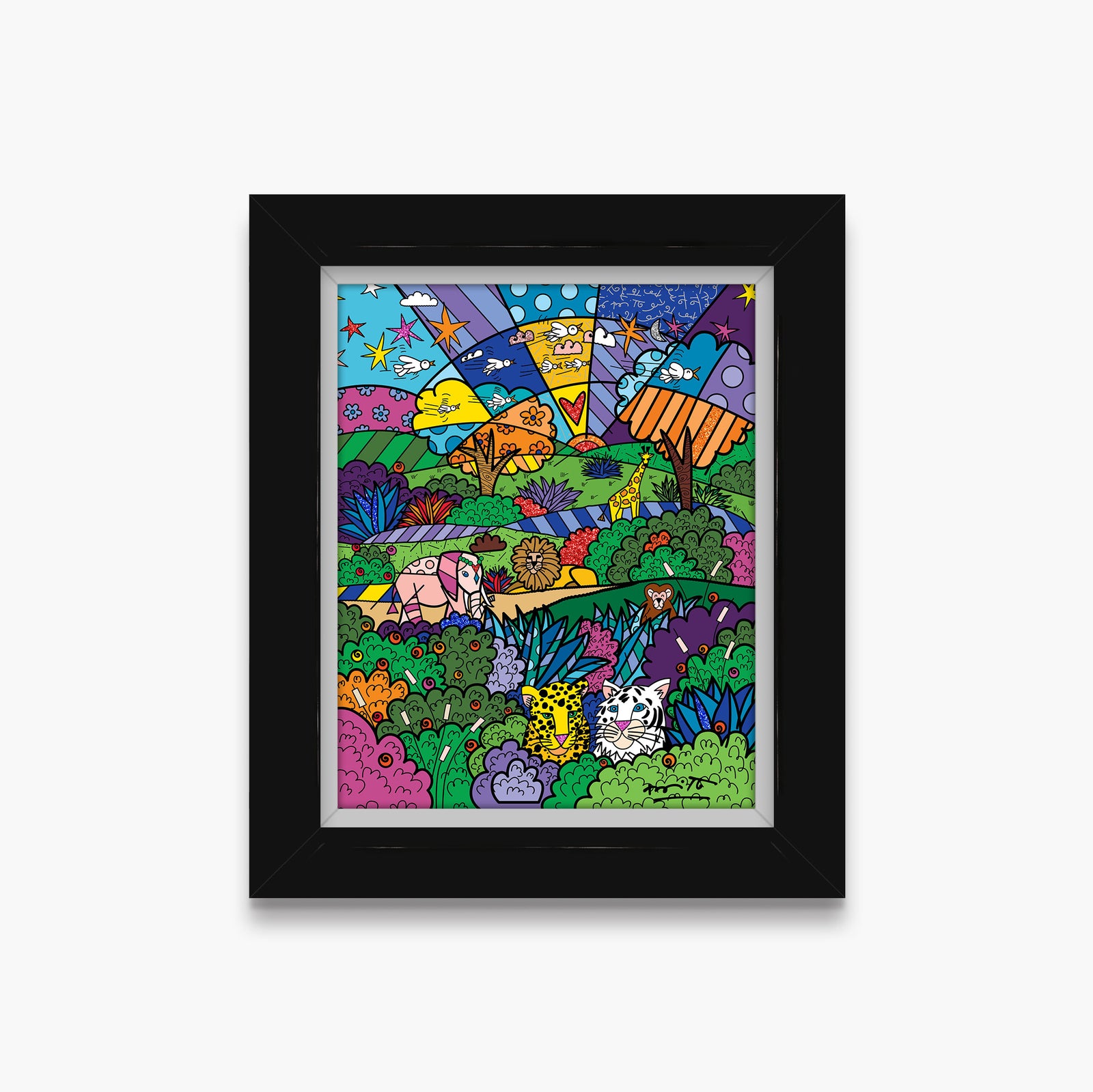safari limited edition print  artistic colorful design collectible