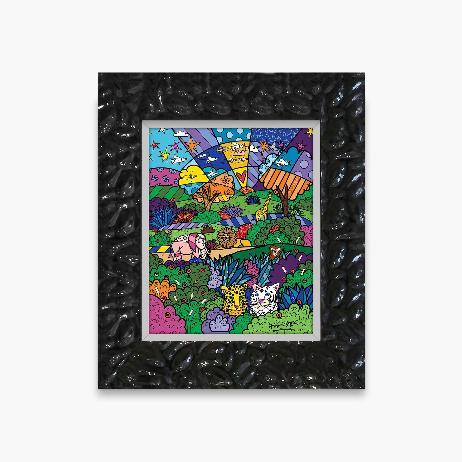 Romero Britto safari limited edition print  contemporary pop art piece