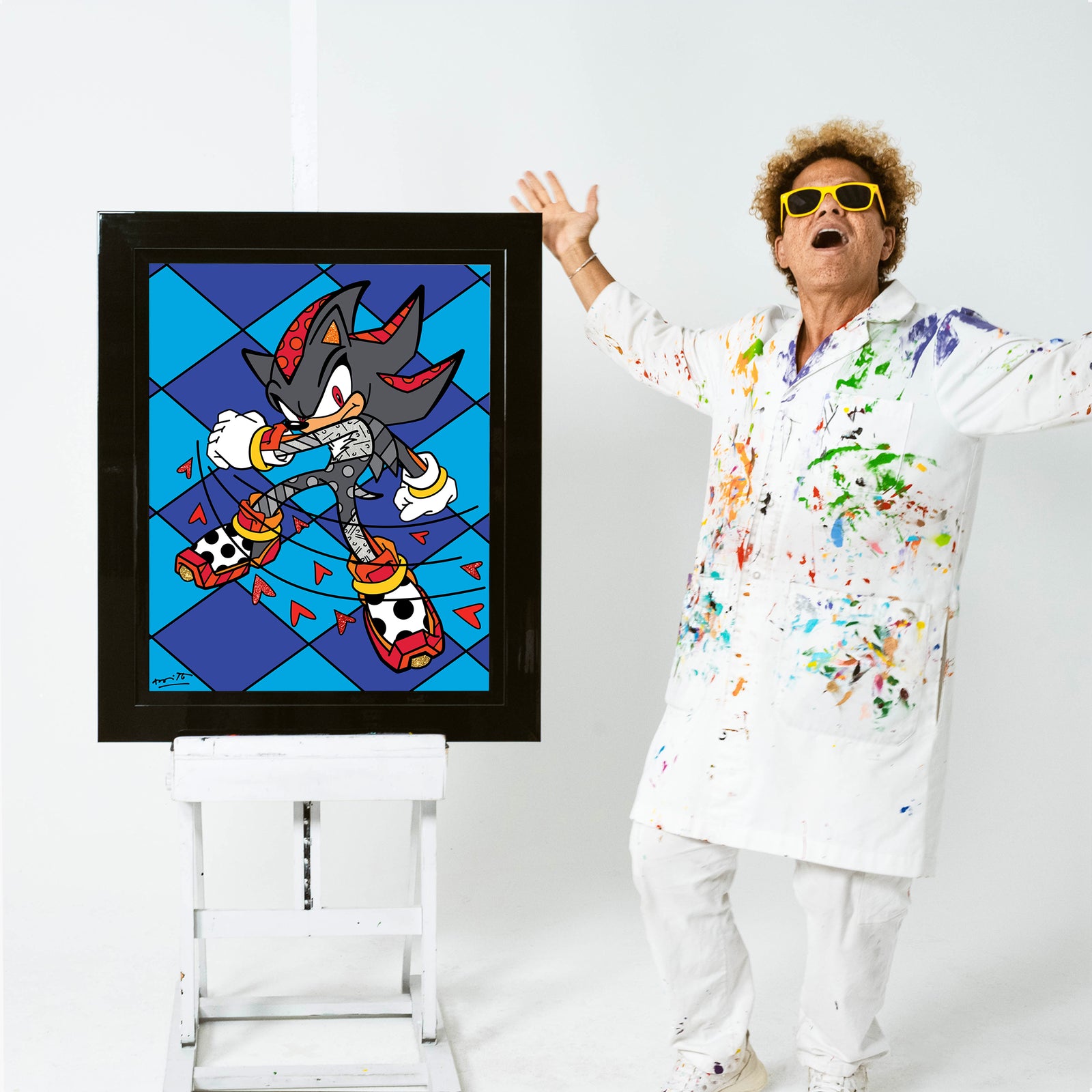Romero Britto shadow burst sega by britto  colorful pop art design
