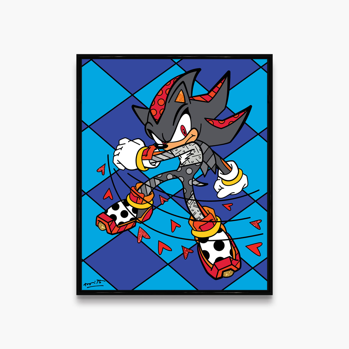 shadow burst sega by britto  artistic colorful design collectible
