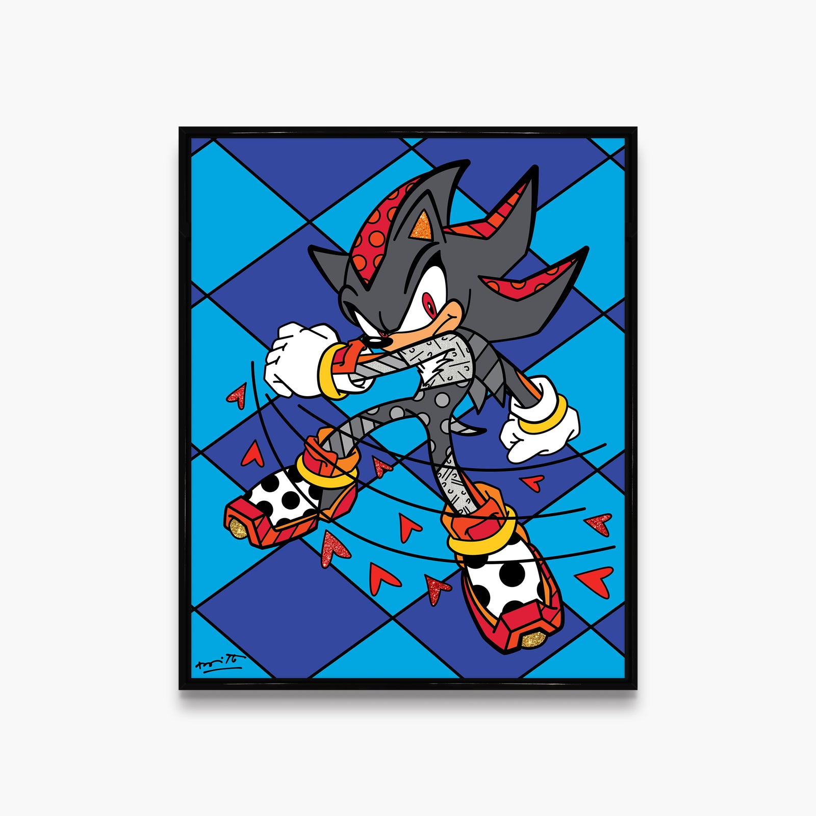 shadow burst sega by britto  artistic colorful design collectible
