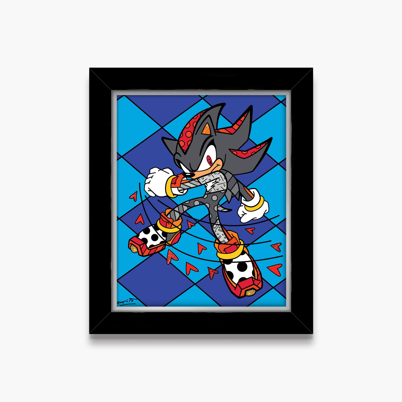 shadow burst sega by britto  artistic colorful design collectible