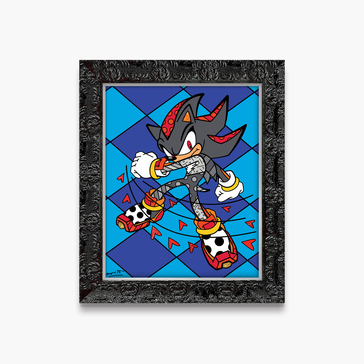 shadow burst sega by britto  artistic colorful design collectible