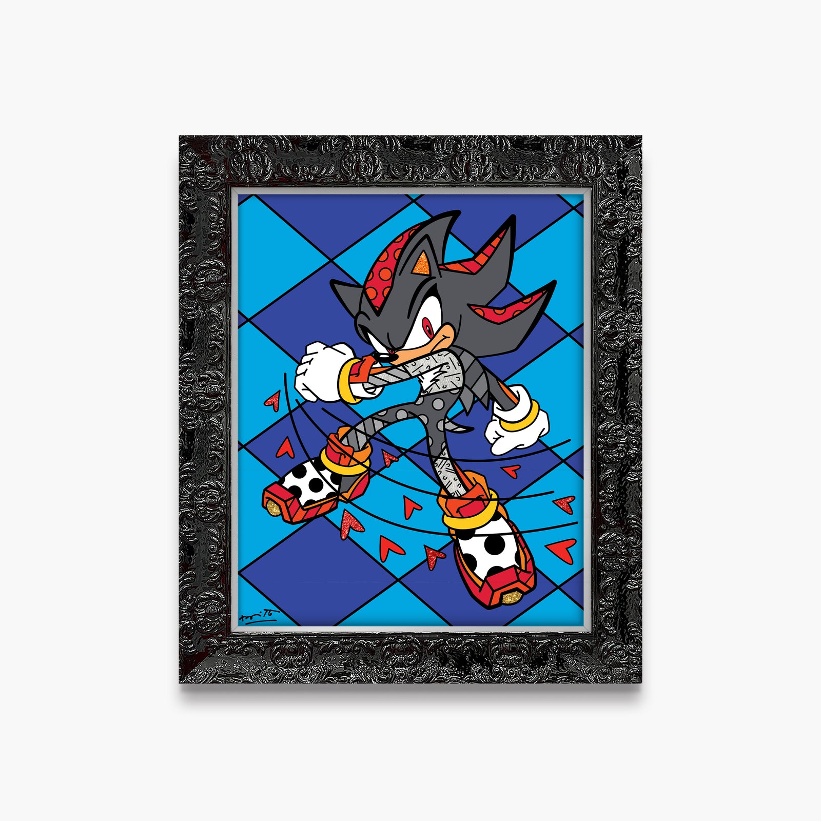 shadow burst sega by britto  artistic colorful design collectible