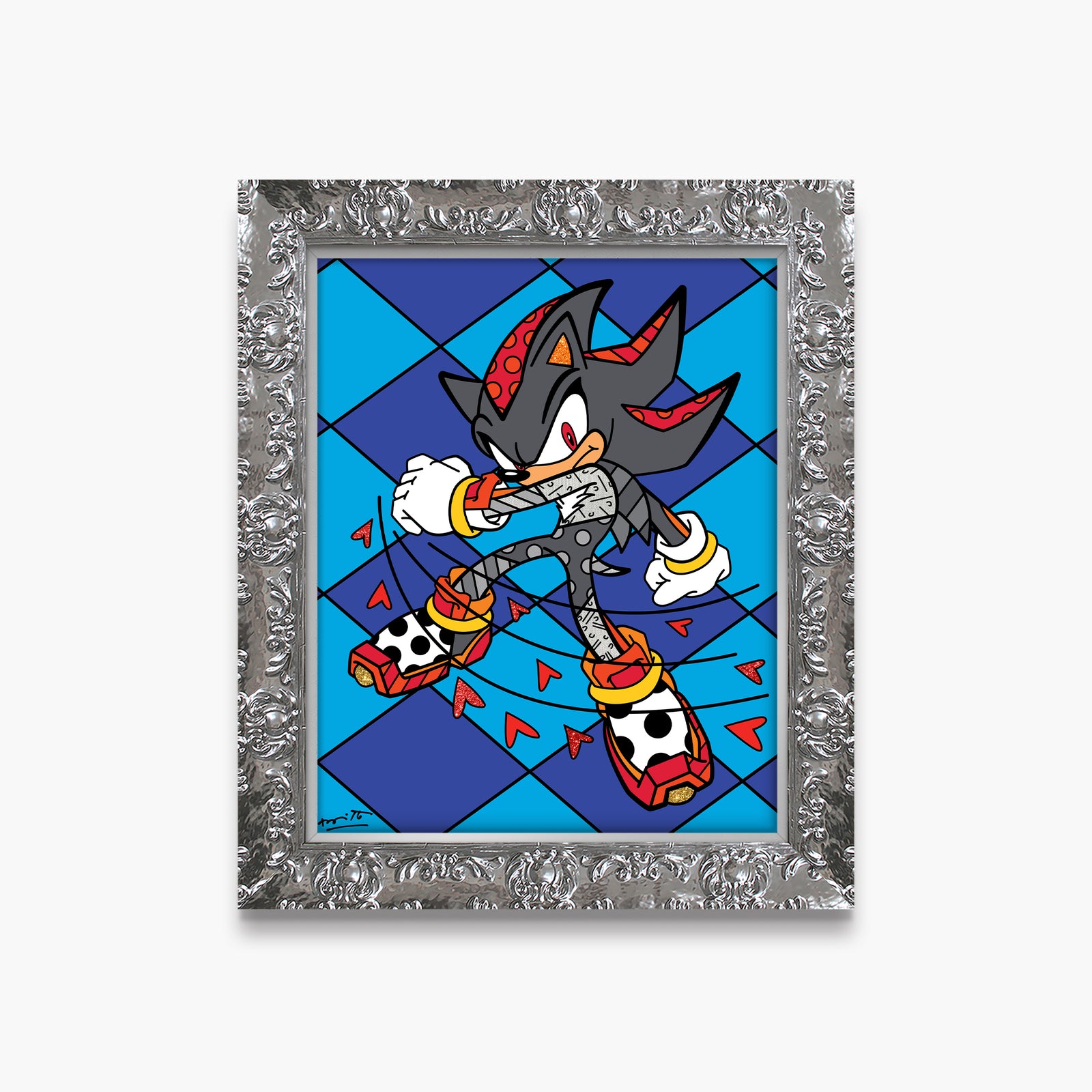 shadow burst sega by britto  artistic colorful design collectible