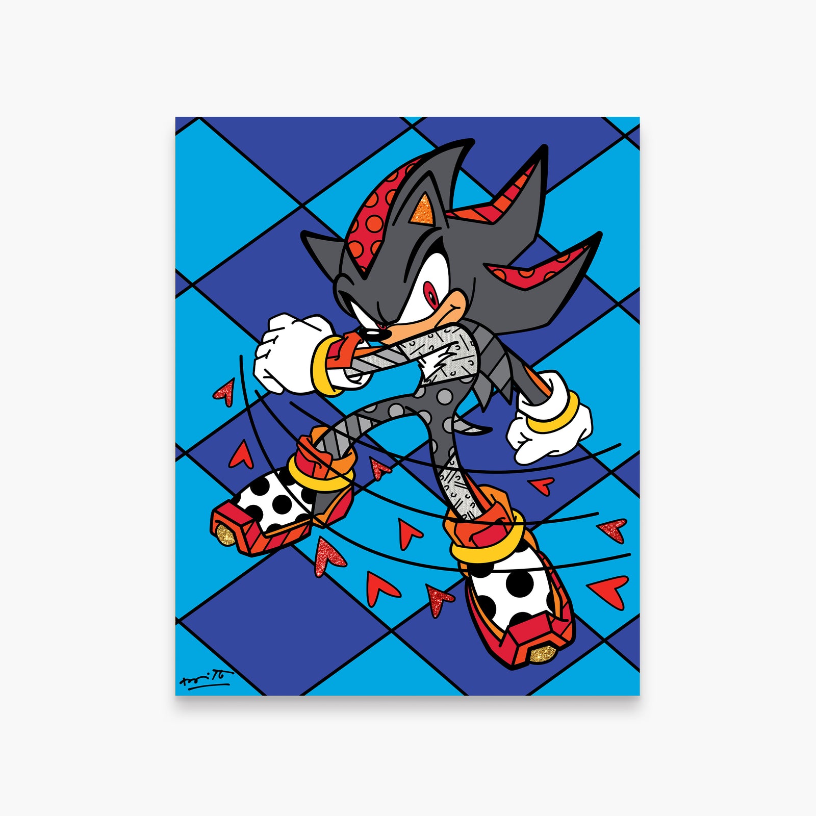 Romero Britto shadow burst sega by britto  colorful pop art design