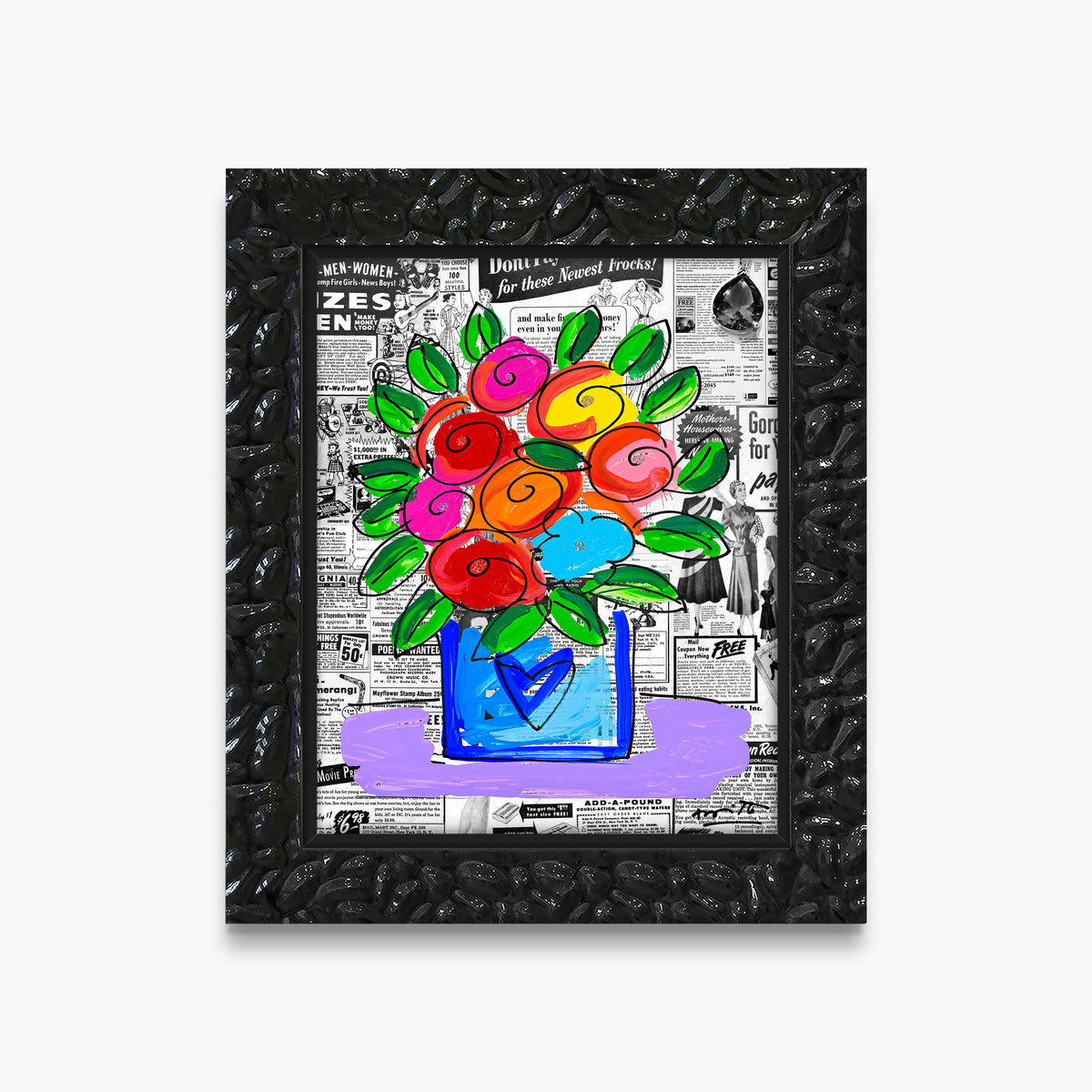 Britto Flowers - Limited Edition Print