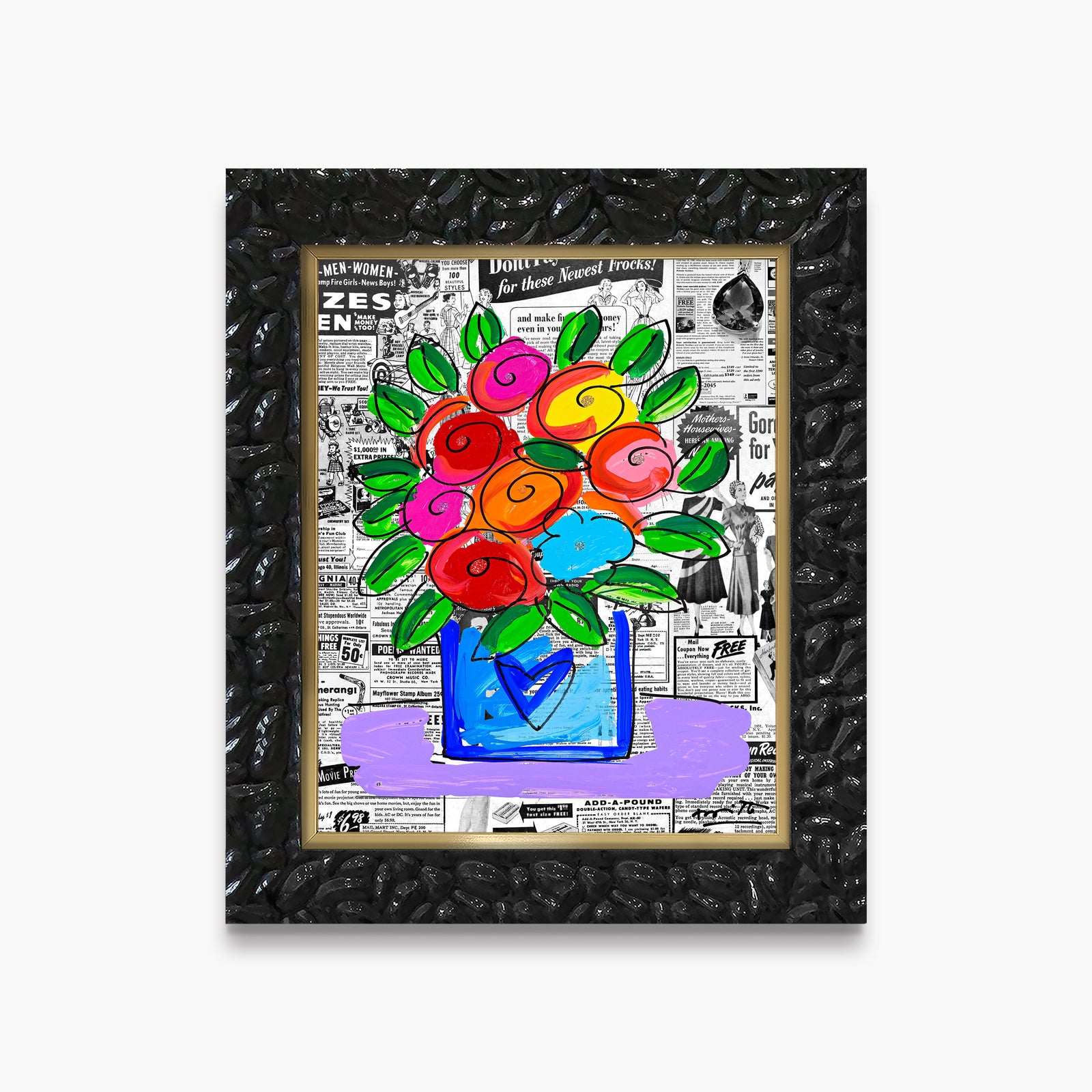 Britto Flowers - Limited Edition Print