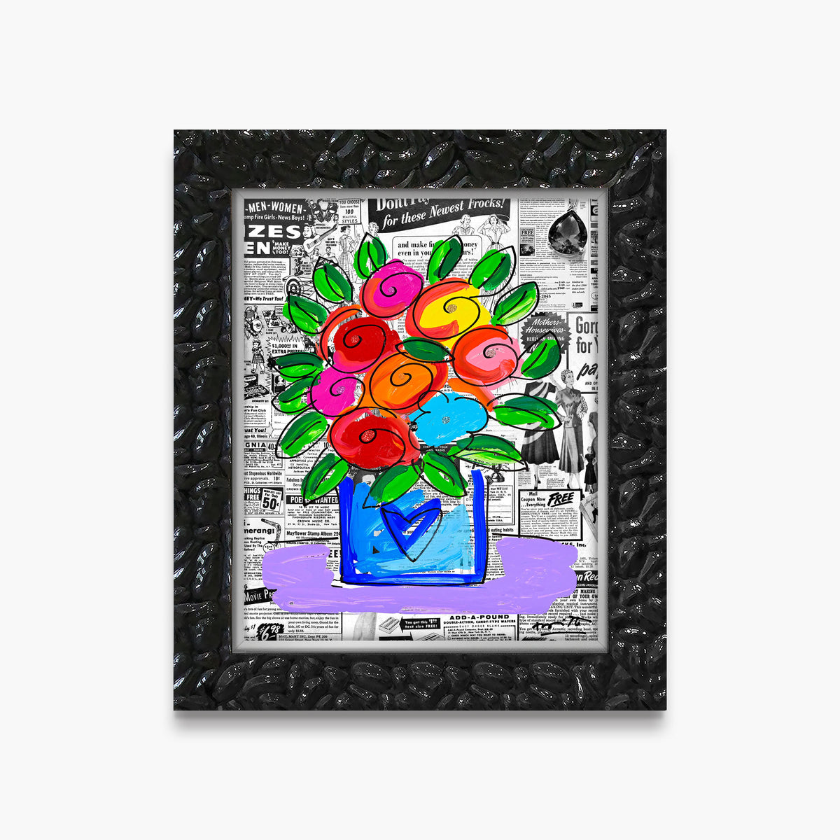 Britto Flowers - Limited Edition Print